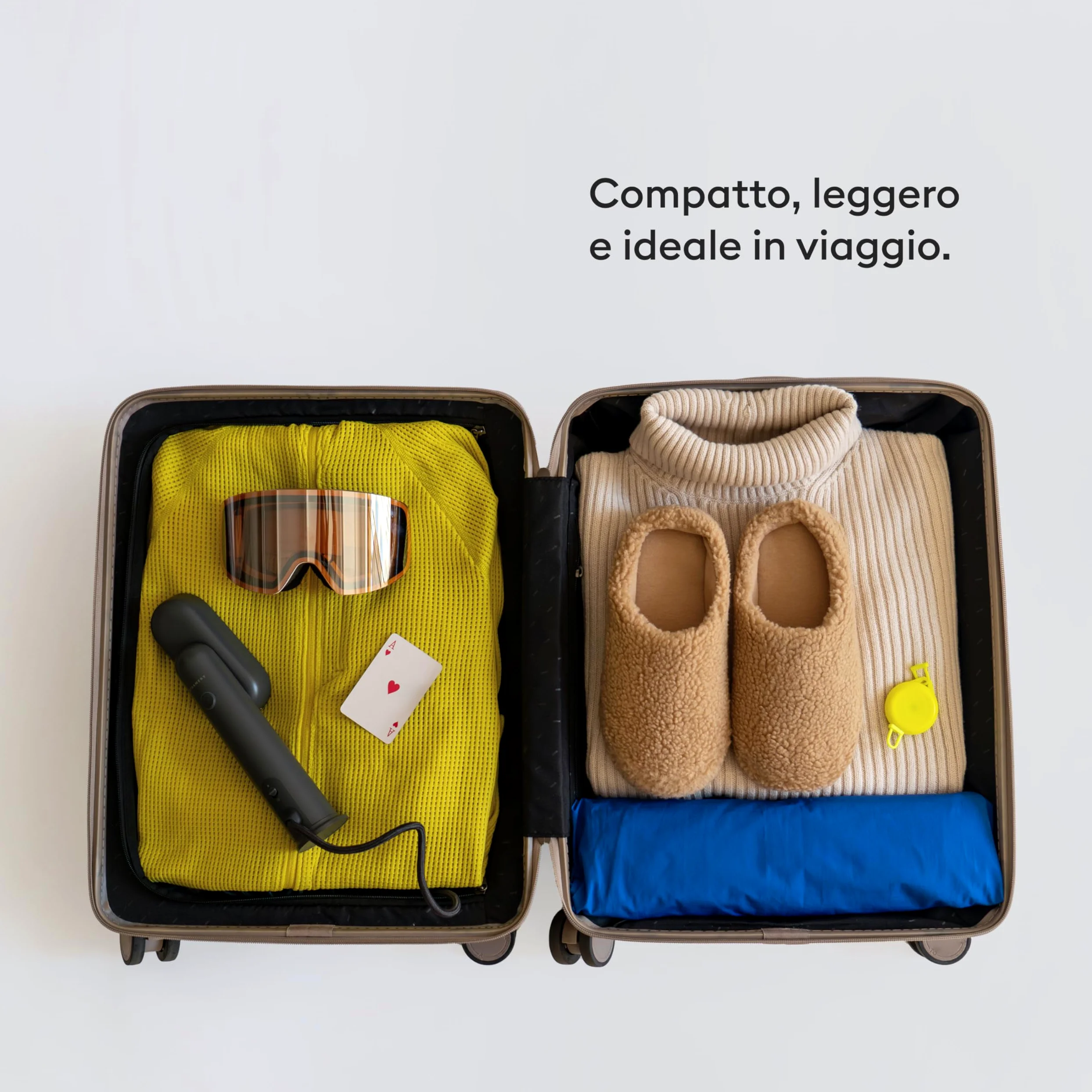 Steamery Steamer da viaggio Cirrus Lite, 1200W, Potenza vapore 16g/min, Tempo di riscaldamento 18 secondi, Portatile e ripiegabile, Testa vapore girevole, Dry Steam Technology, Charcoal