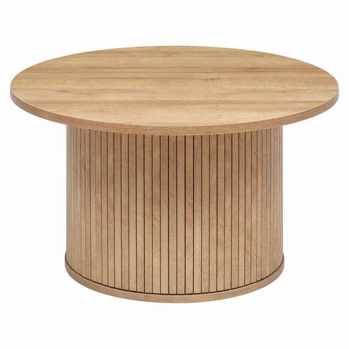Atmosphera Interior Designer - Tavolino Colva con effetto legno - Tavolino laterale per camera da letto, soggiorno, ufficio - Piano idrorepellente - P70cm x H40cm