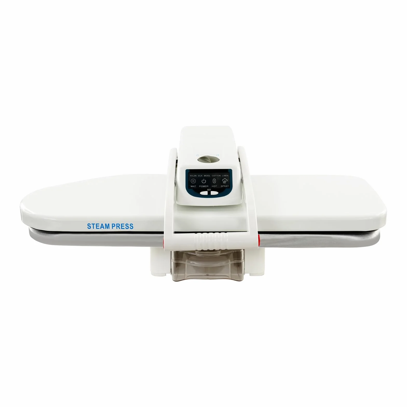 Pressa da stiro a vapore, 1600 W, professionale, con 5 programmi di stiratura, flacone spray, serbatoio dell'acqua, protezione da surriscaldamento e spegnimento automatico, lunghezza 66 cm
