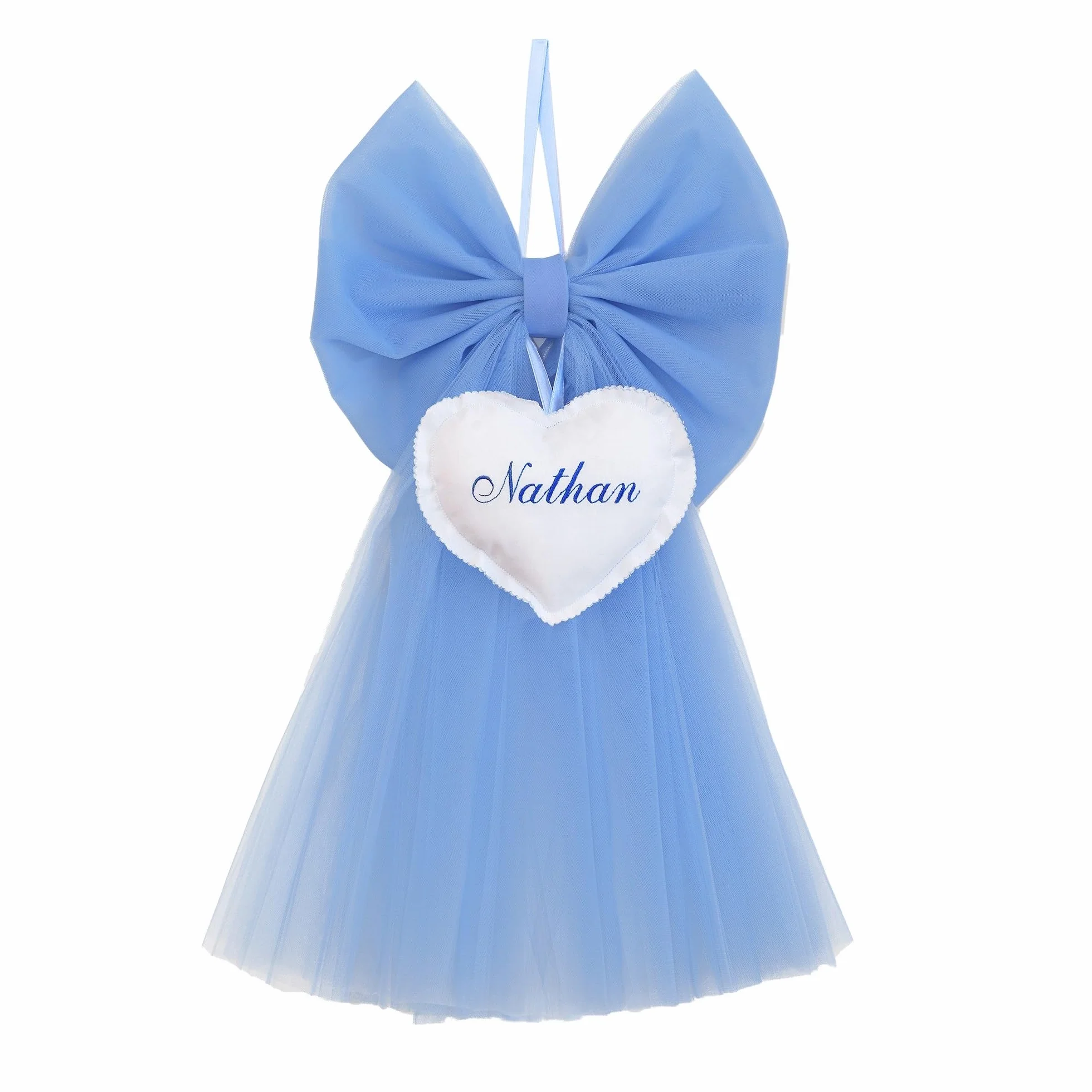 Fiocco Nascita Bimbo Personalizzato Azzurro con Nome