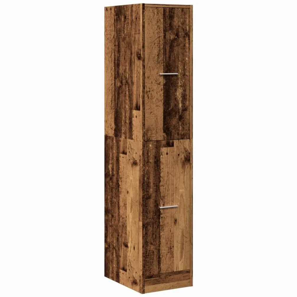 vidaXL Armadietto da Farmacia Legno Vecchio 30x41x144,5 cm Truciolato, Mobile da Farmacia, Arredamento da Farmacia, Mobile con cassetti da Farmacia