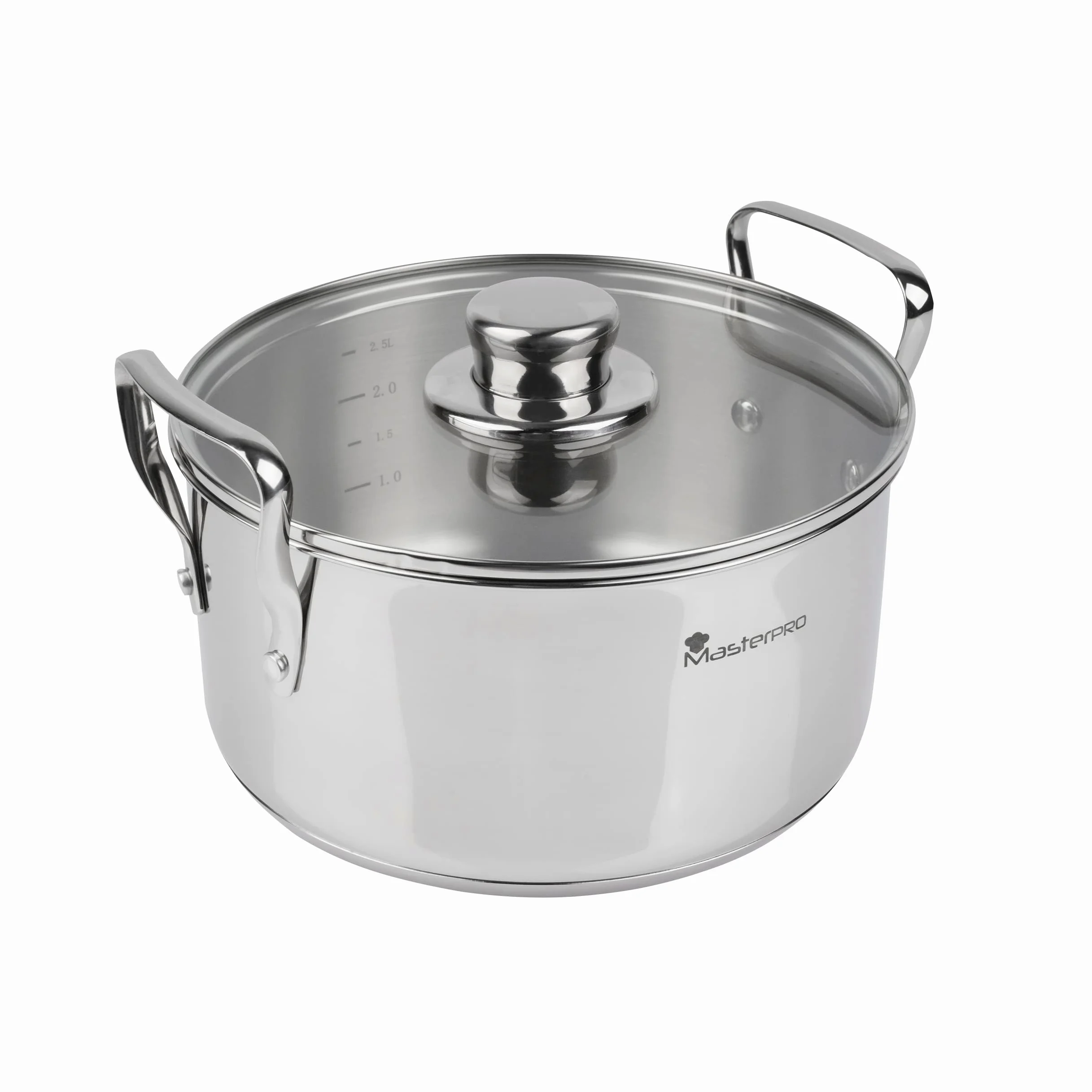 Smart MasterPRO - Batteria da cucina - Set da 6 a 6 a 20, 24 e 28 cm di vetro - prodotto in acciaio inossidabile - padelle da cucina - compatibile con tutti i tipi di cucine