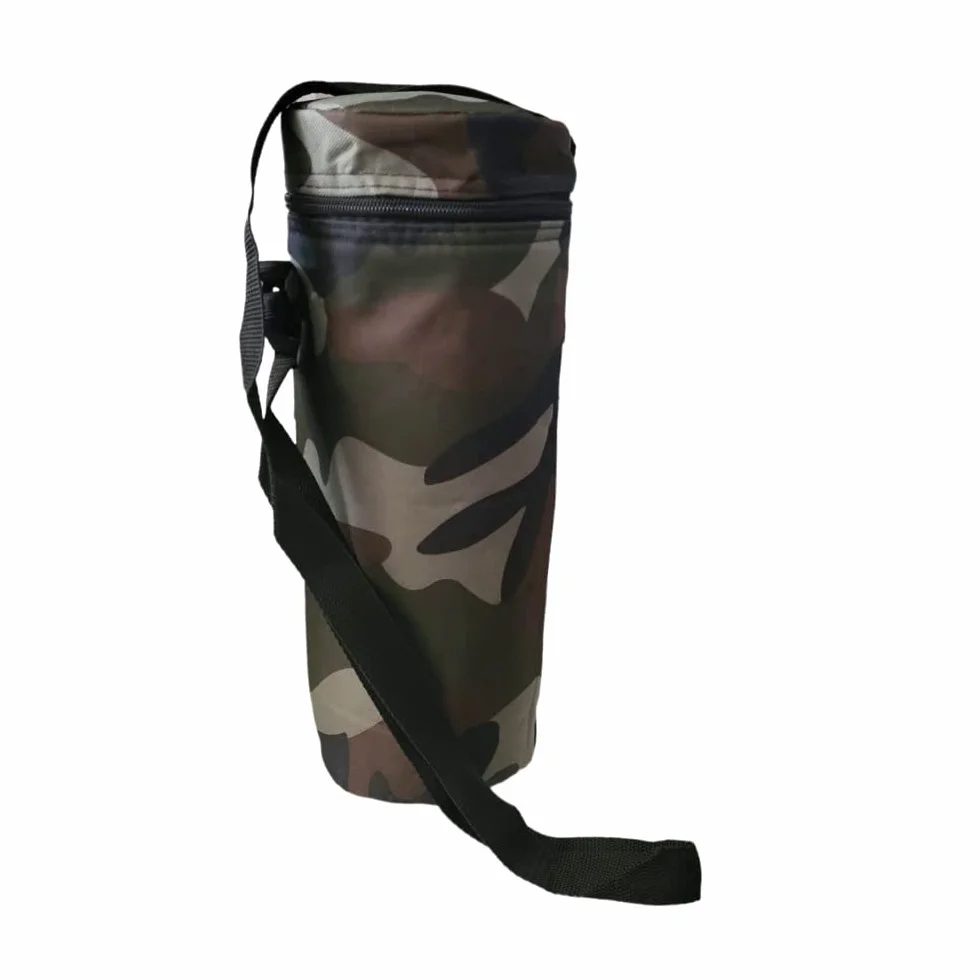 FAST WORLD SHOPPING ® Borsa Termica Porta bottiglia 1,5 A 2 Litri Zaino Frigo Tracolla E Chiusura Zip Interno Alluminio