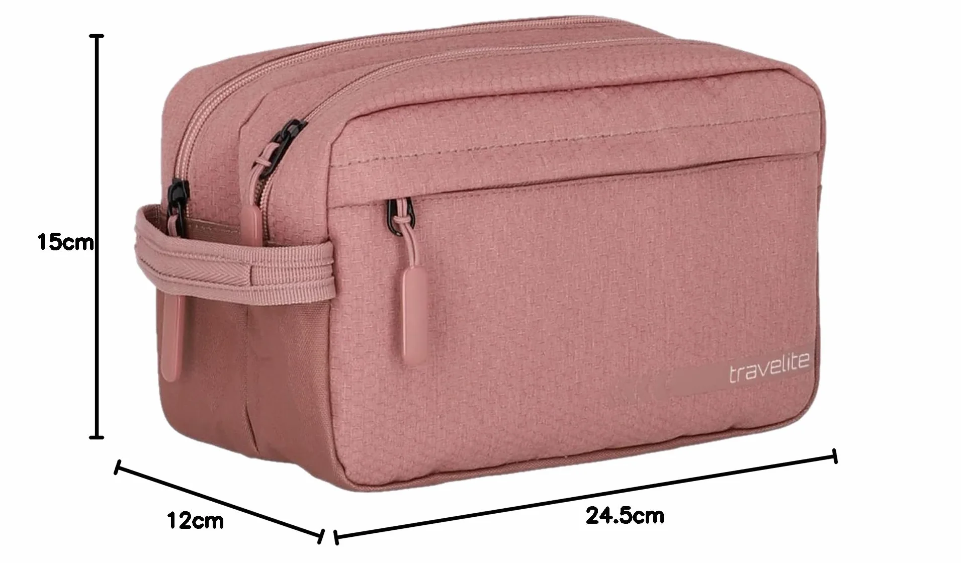 travelite borsa cosmetica per il bagaglio a mano, serie di valigie KICK OFF: pratica borsa da toilette per vacanze e sport, 26 cm, 5 litri