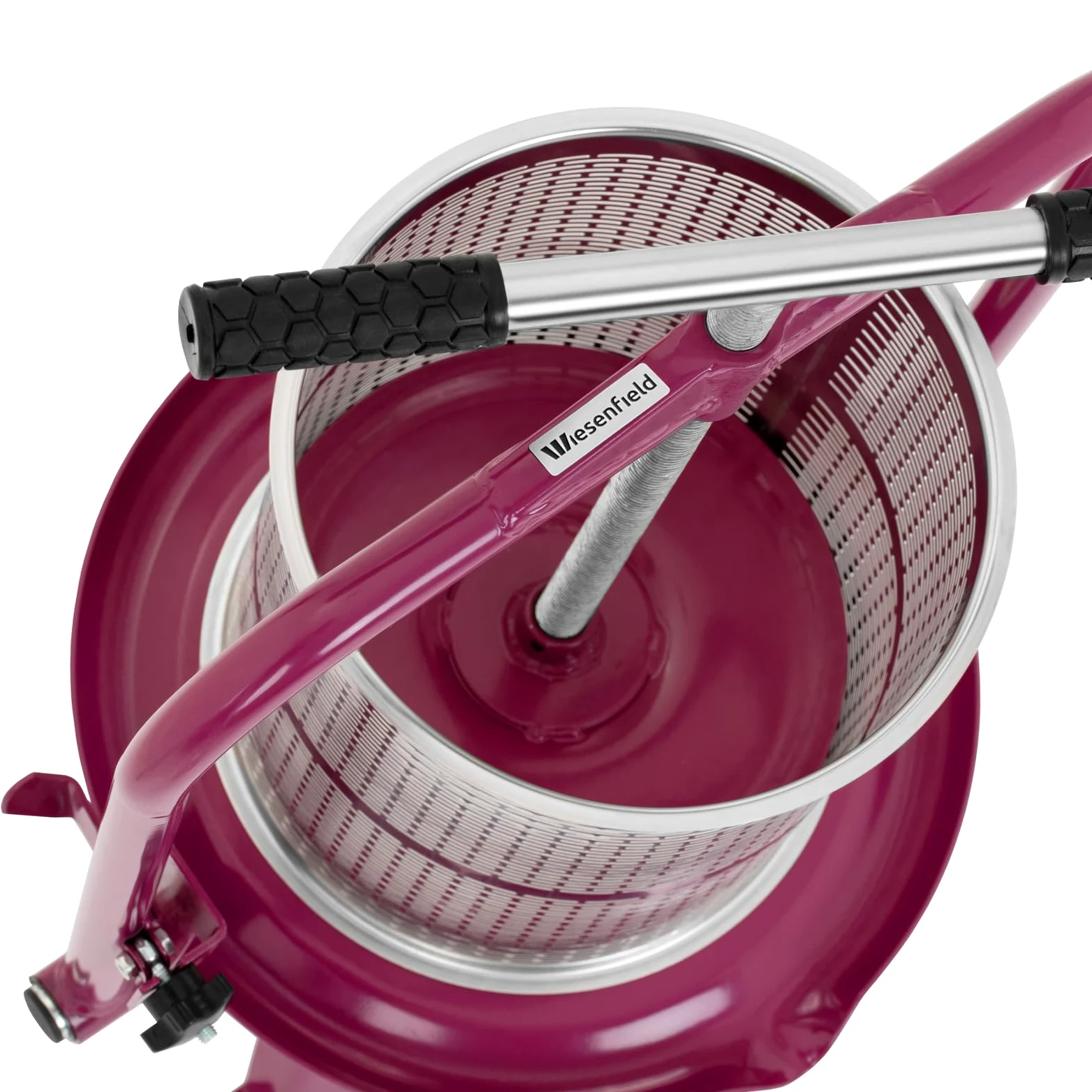 Wiesenfield Torchietto Premitutto Manuale Torchio A Vite RCWP-14LM incl. 1 panno per la stampa (Acciaio Inox, 14 Litri)