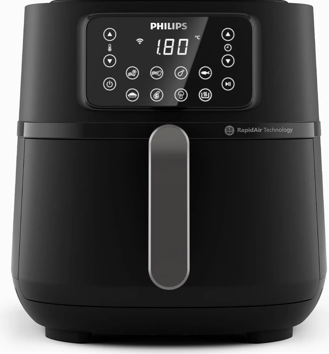 Philips Serie 5000 Airfryer XXL Connessa – 16 Funzioni di Cottura, Fino al 90% di Grassi in Meno, Compatibile con App e Alexa, Capacità 7.2L, Facile da Pulire, Ricette Salutari (HD9285/90)