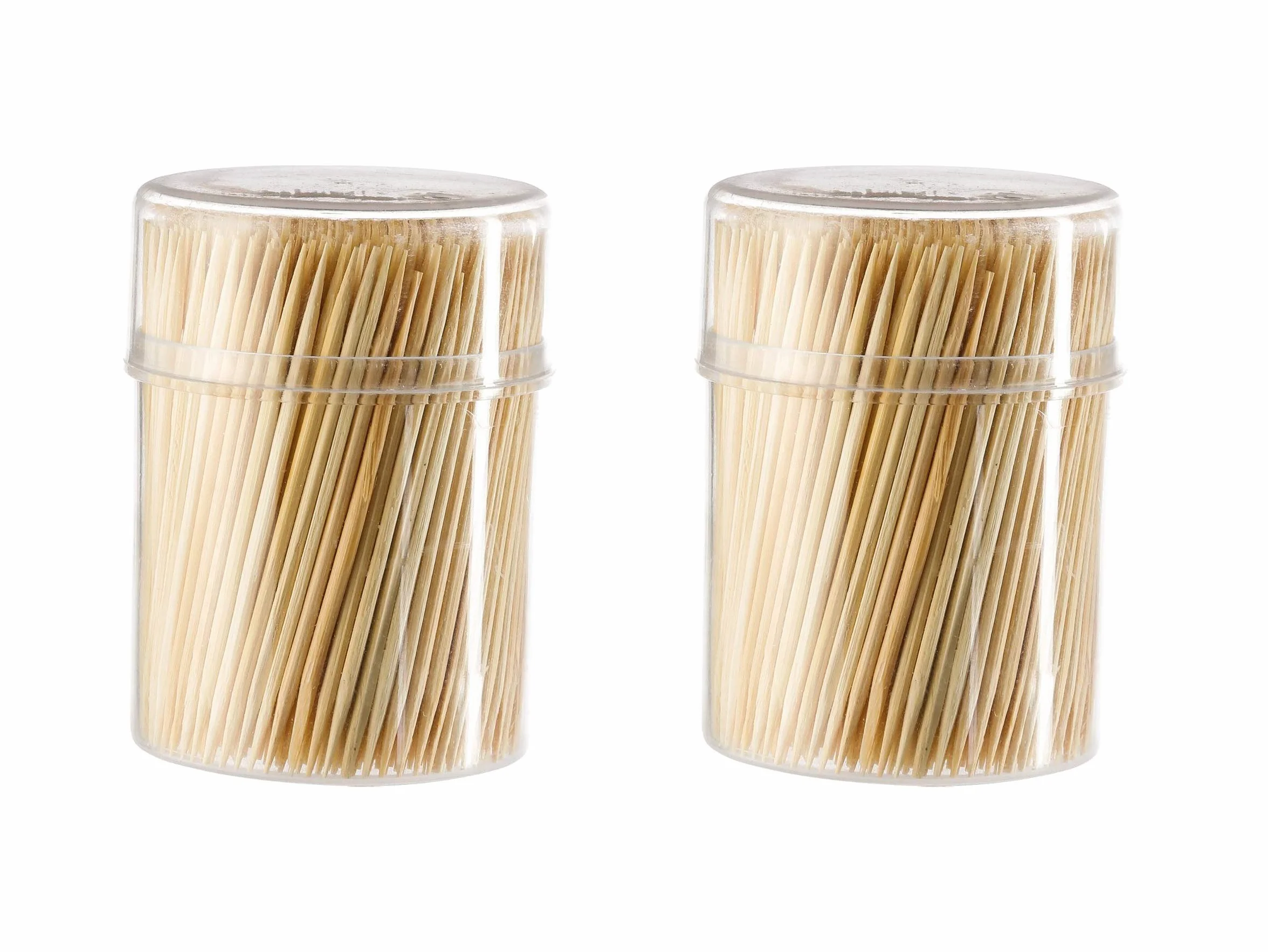 Stuzzicadenti in legno 1000 pezzi 6,5 cm per cocktail in scatola distributrice