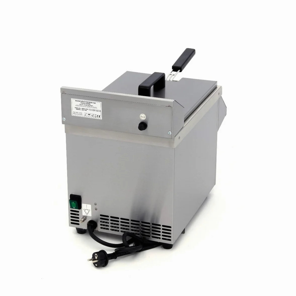 Maxima Friggitrice - 8L - 1 Cestello - Induzione - con Rubinetto di Scarico