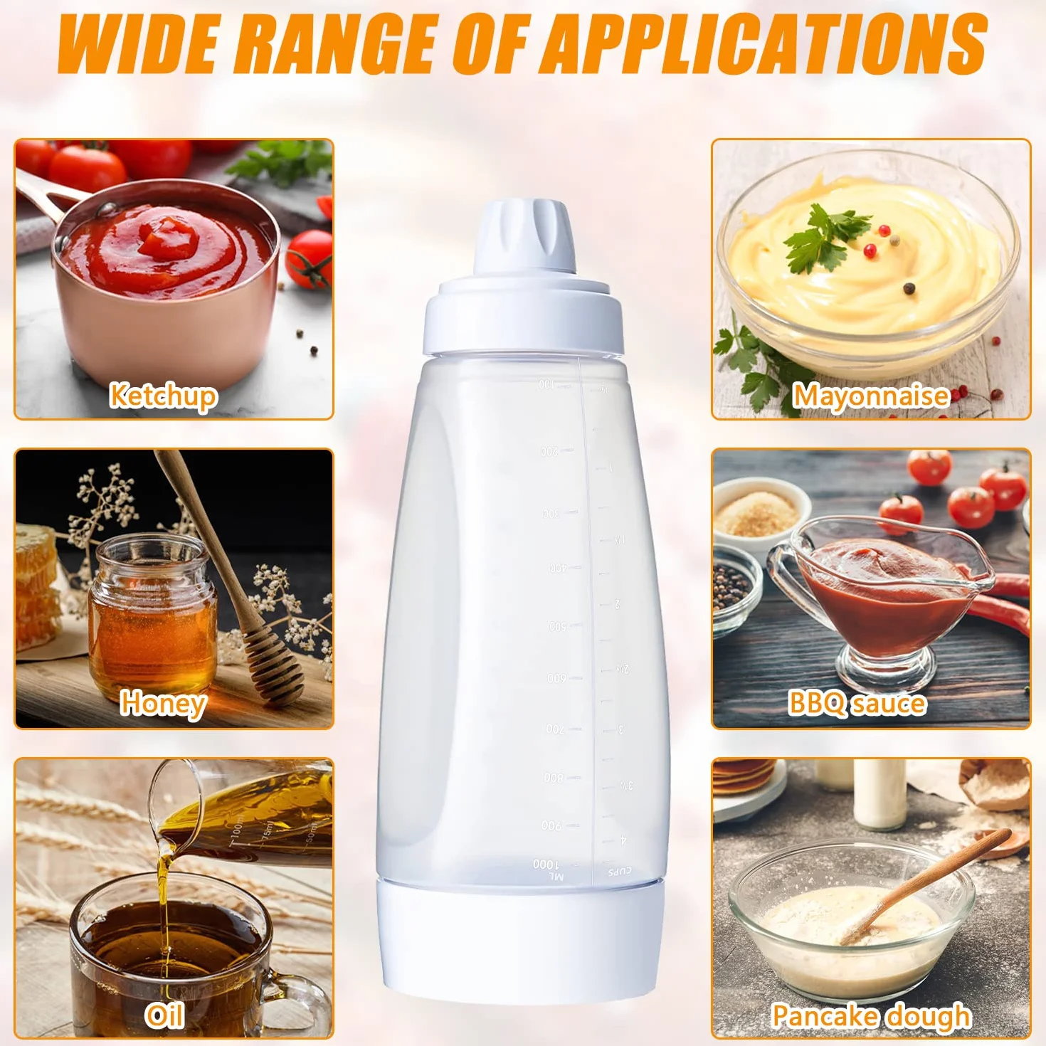 Distributore di pasta in silicone, per pancake, crepes e cialde Uvm