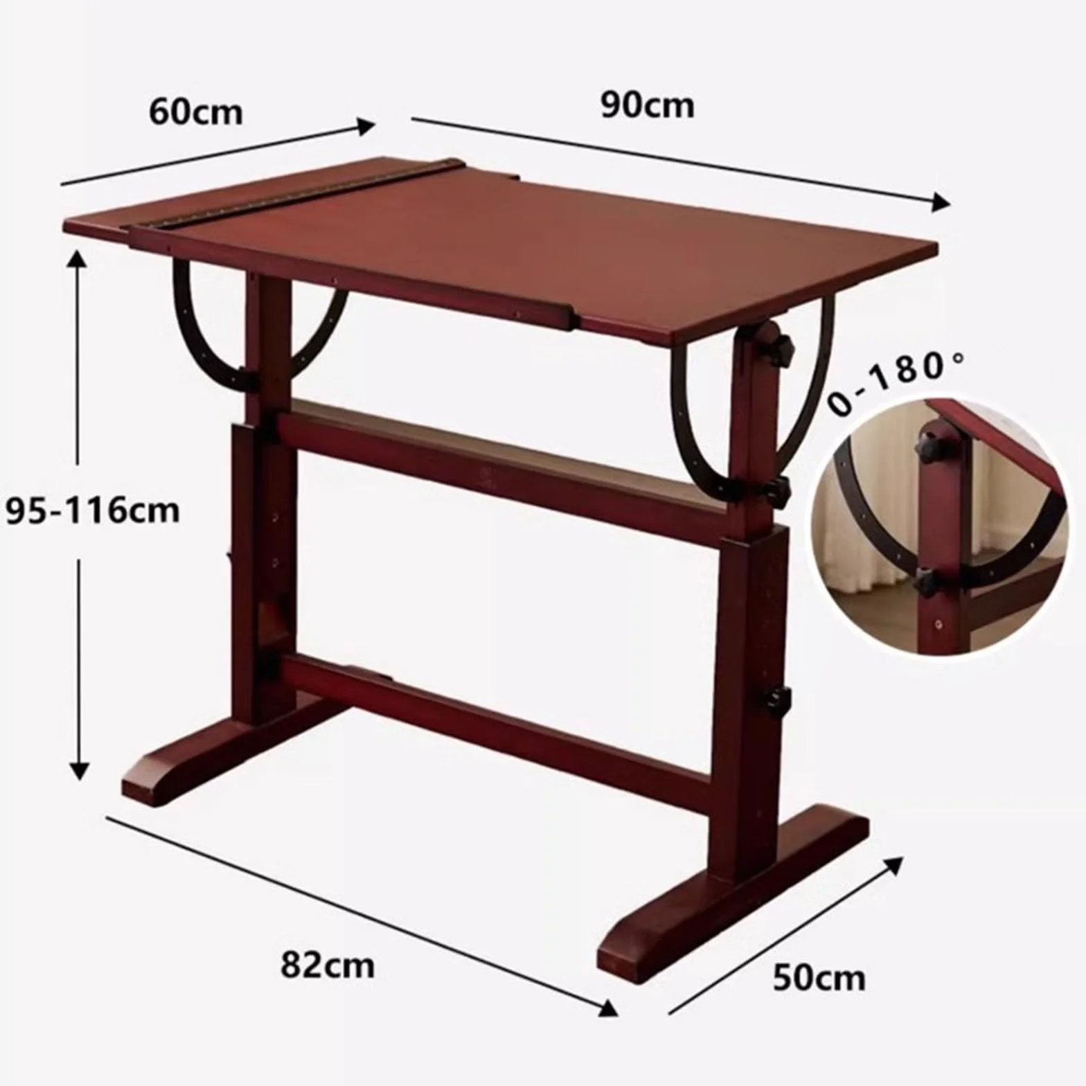 Tavolo da Ding regolabile con righello quadrato a T, ideale per artisti e studenti, design per arte e scrittura, aumenta la creatività e la preis, perfetto per uso domestico e scolastico