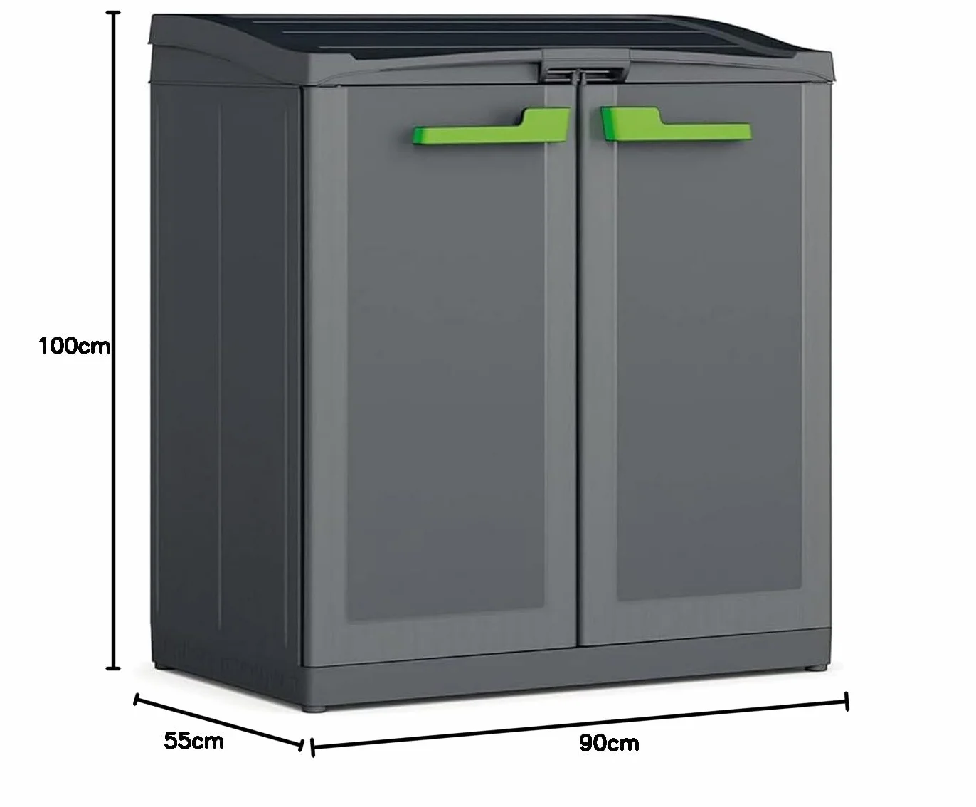 Keter Moby Recycling - Armadio Per La Raccolta Differenziata - 90X55X100H Antracite