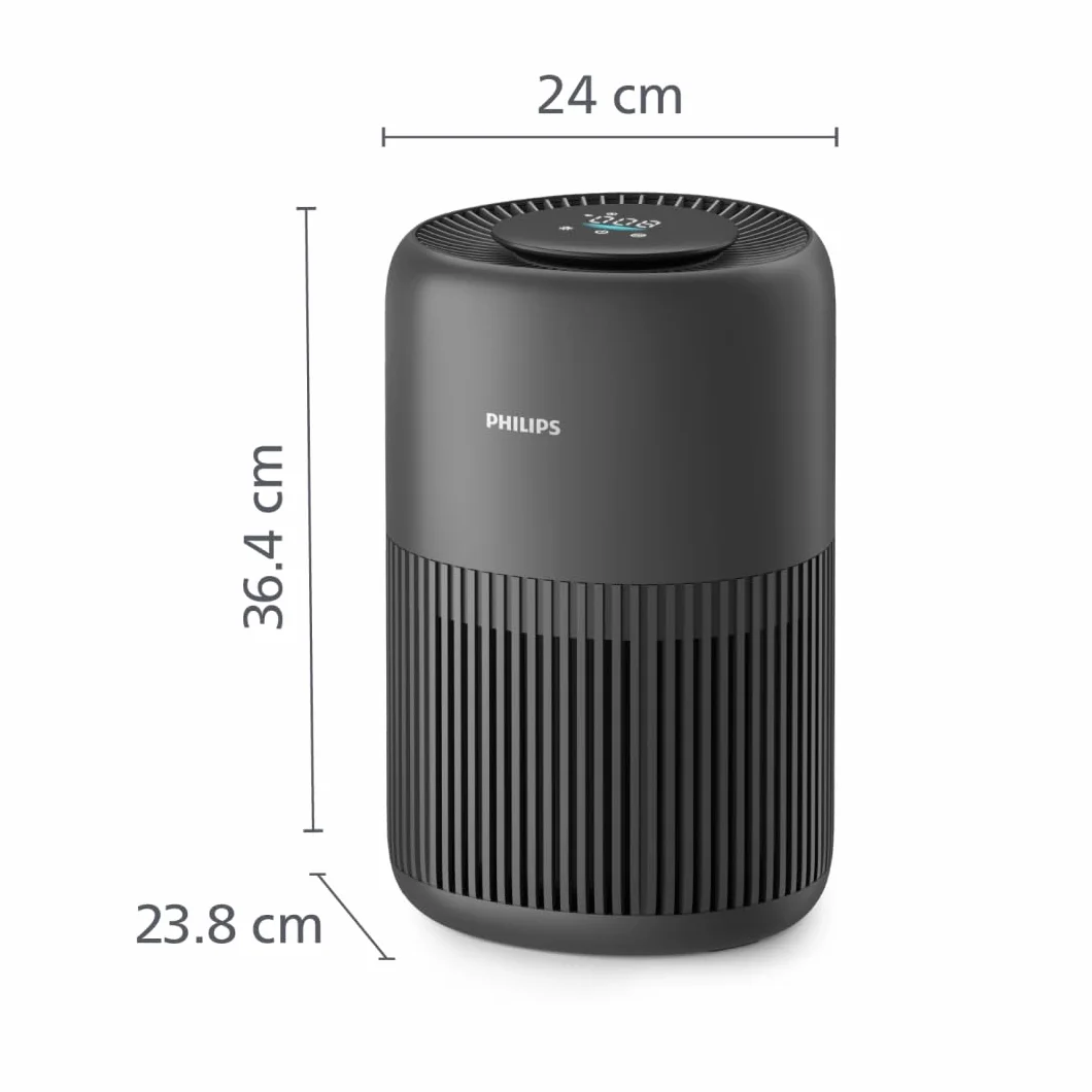 Philips Purificatore d'aria Serie 900, filtro HEPA NanoProtect + carbone attivo, CADR 250m³/h per allergici 65m², silenzioso, intelligente ed efficiente dal punto di vista energetico (AC0951/13)