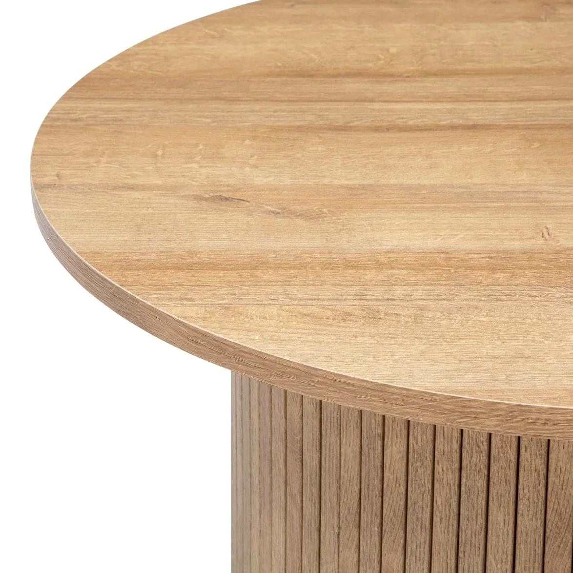 Atmosphera Interior Designer - Tavolino Colva con effetto legno - Tavolino laterale per camera da letto, soggiorno, ufficio - Piano idrorepellente - P70cm x H40cm