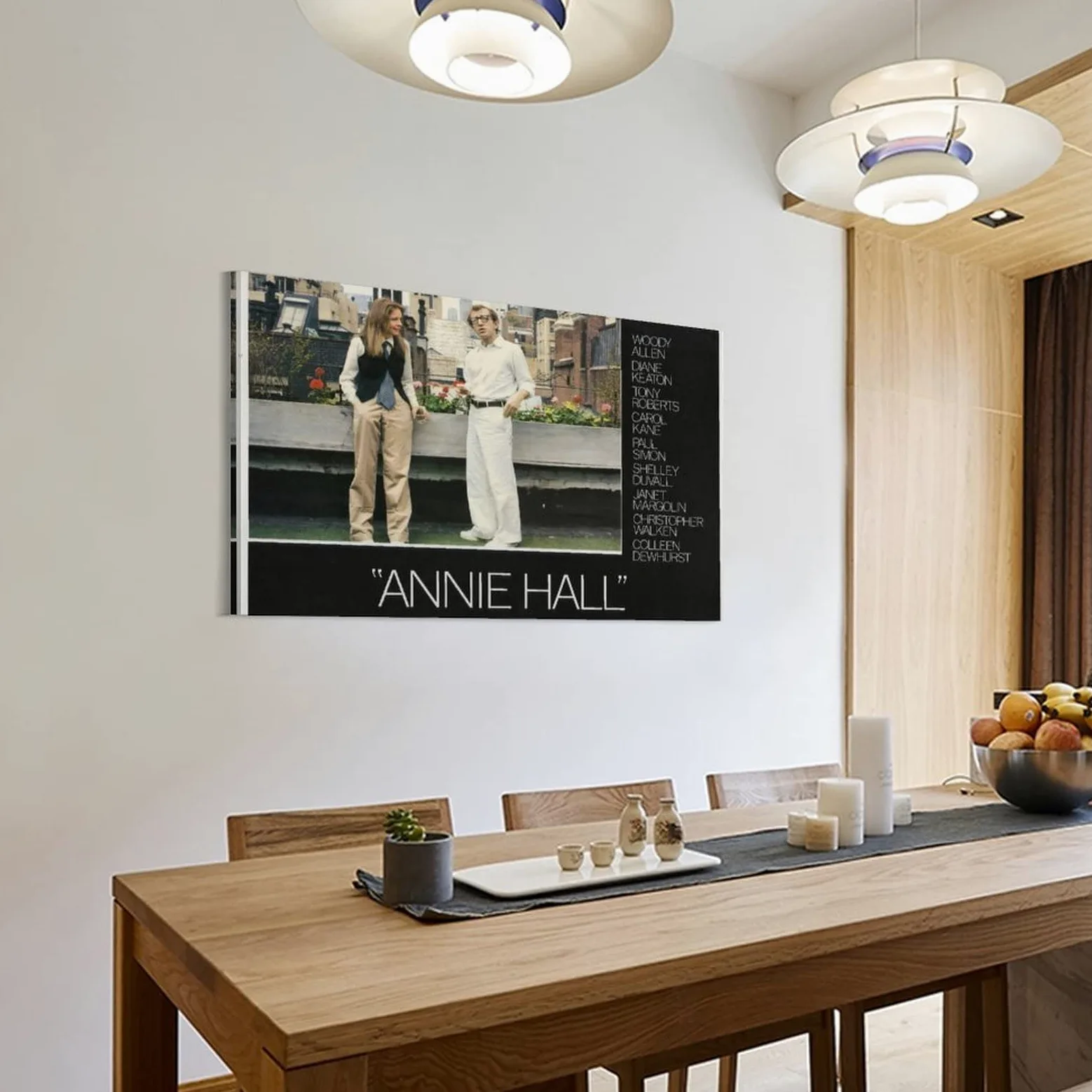 Annie Hall - Poster romantico di film su tela, decorazione da parete, per soggiorno, camera da letto, 60 x 90 cm