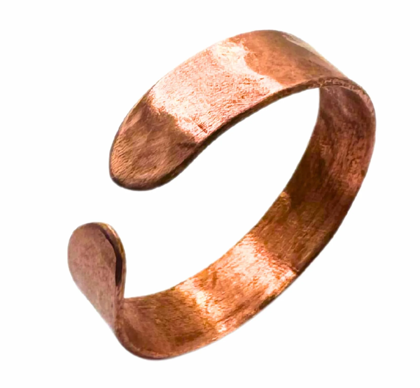 Antica Fucina Rho Anello Regolabile in Rame Puro 0,8 mm - Lavorato a Mano in Italia Unisex