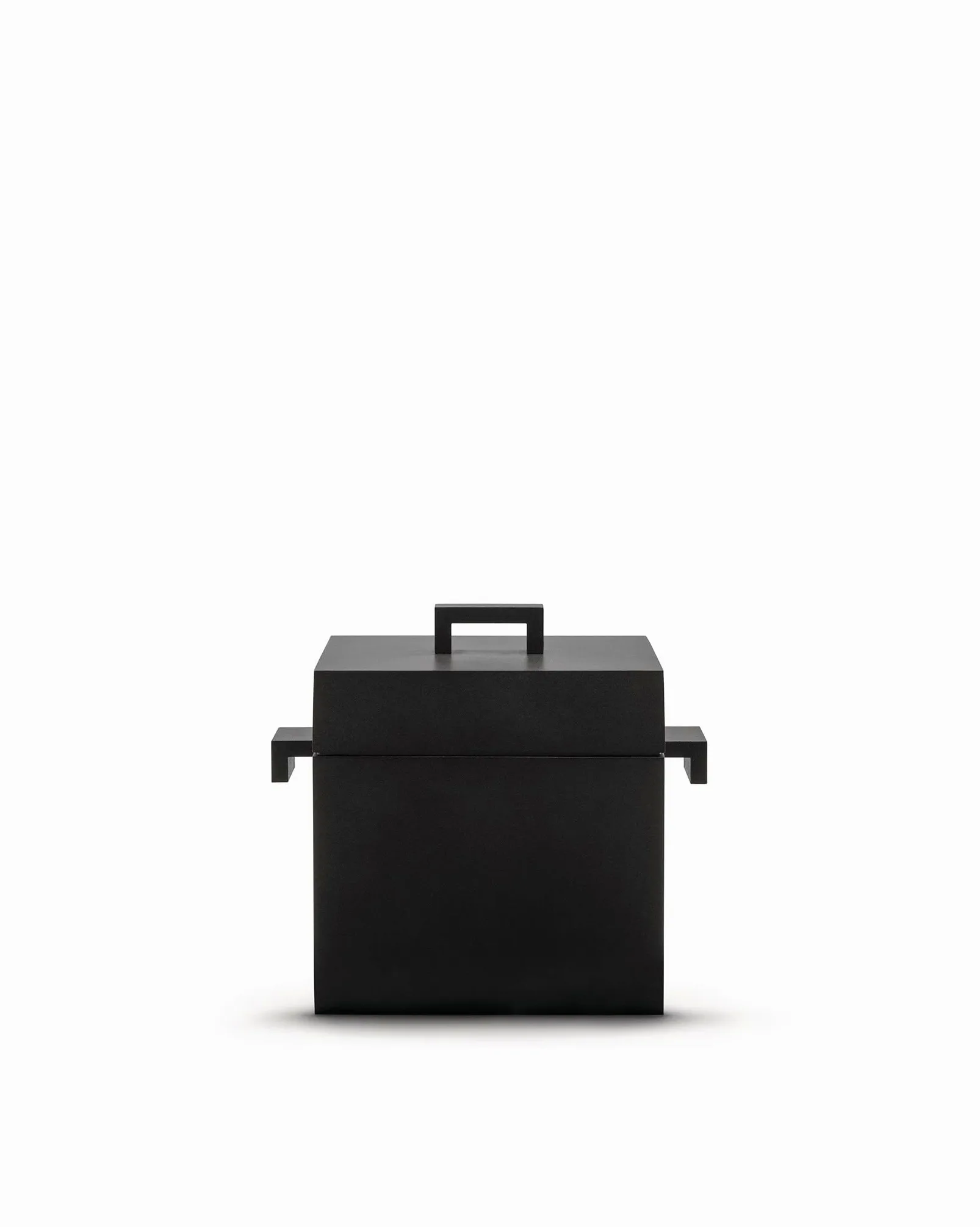 Alessi AR03 la Cubica Casseruola di Design in Alluminio a Base Quadrata con Rivestimento Antiaderente e Fondo in Acciaio Magnetico, Nero