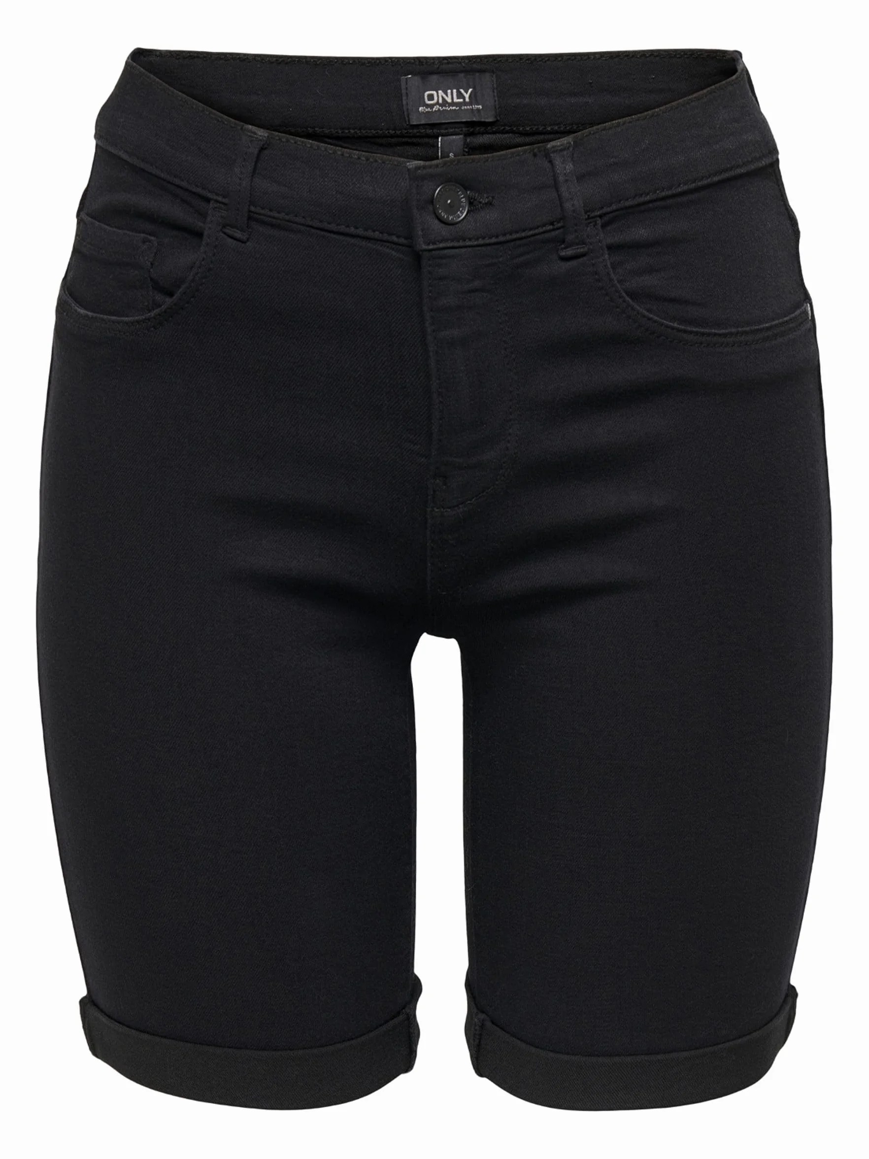 ONLY Denim Shorts ONLRAIN Mid Waist Bodycon Fit Denim Shorts