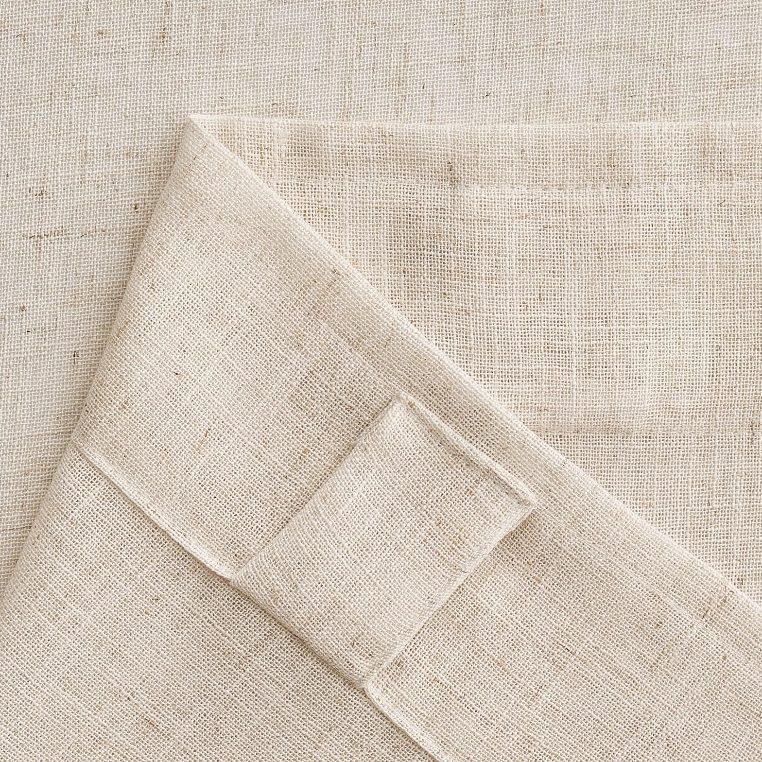 MIULEE Lino Tende Finestre Tenda a Pannello Traslucido Tende Moderne a Vela Trasparente per Porte Balcone Adatte per Soggiorno Camera da Letto 2 Pezzo Set Lino Naturale Bianco 140x260 cm