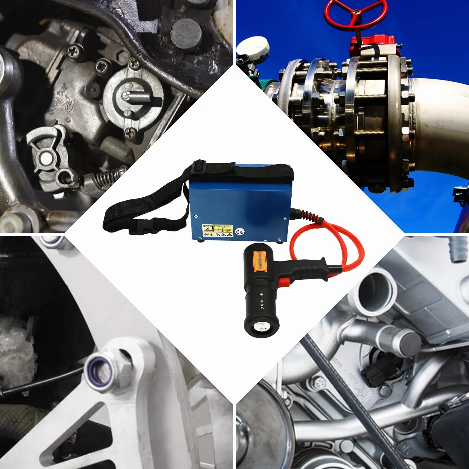 Riscaldatore a induzione magnetico 1500 W 1000 ℃ 4 bobine