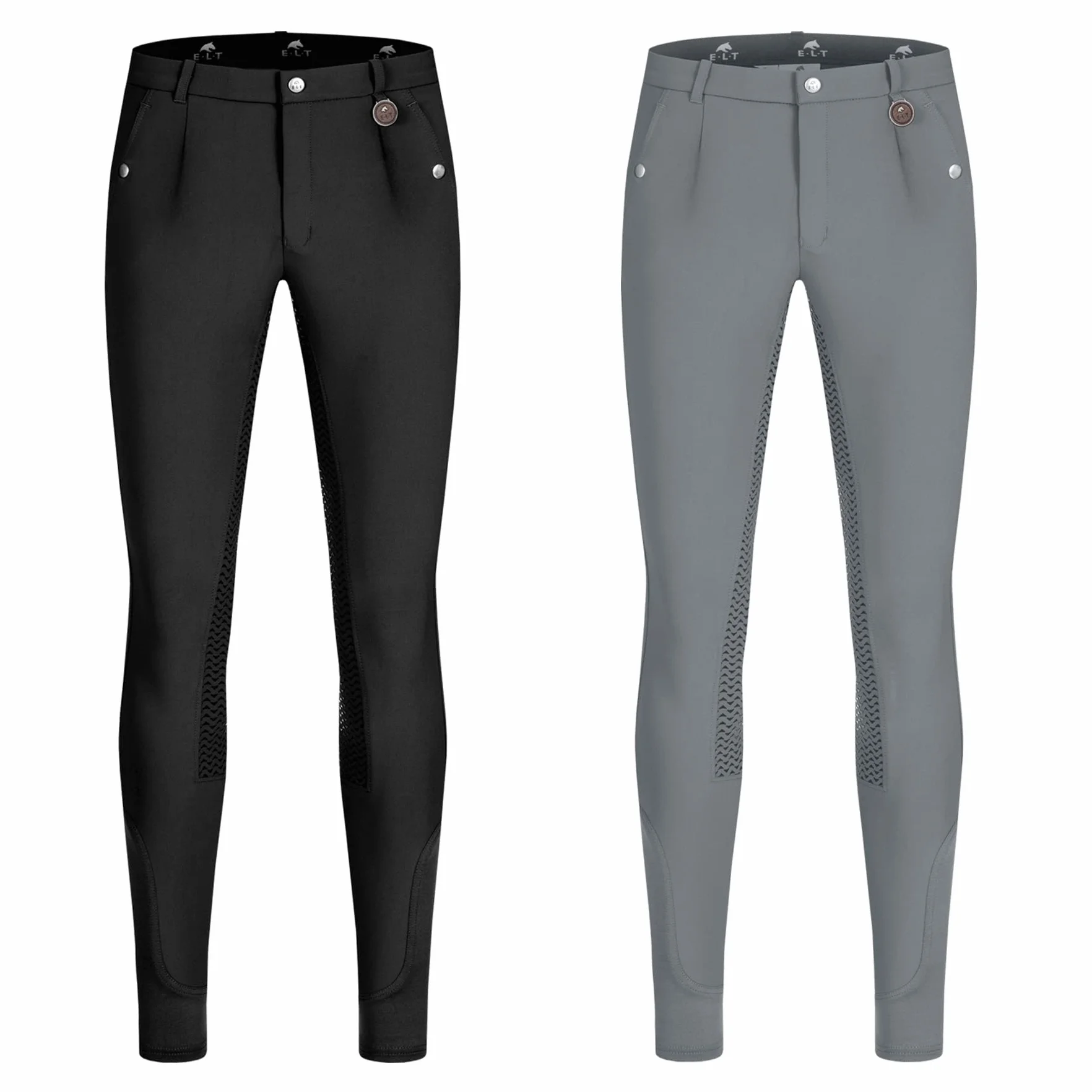 Pantaloni da equitazione Micro Sport in silicone uomo Nero