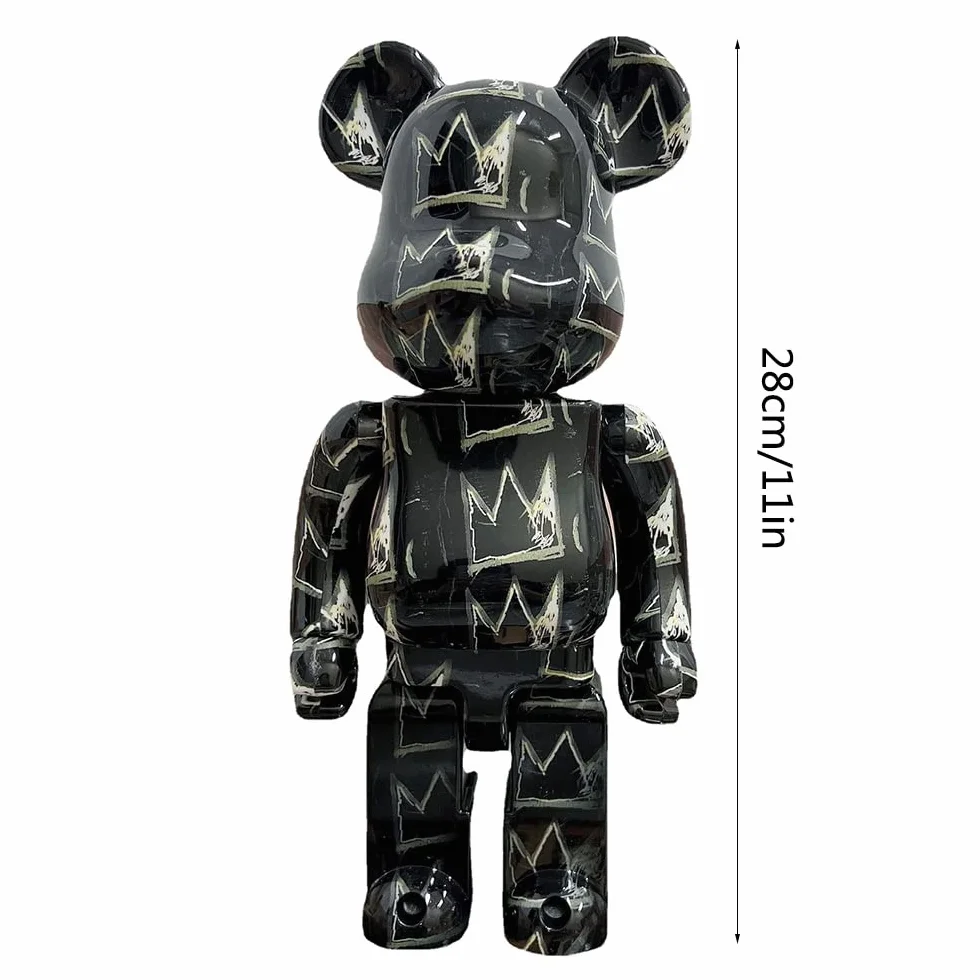 Bearbrick 400% 28 cm Fashion Bearbrick Decorazione da Tavolo Vetrina Bambole da Collezione Statue e Figurine
