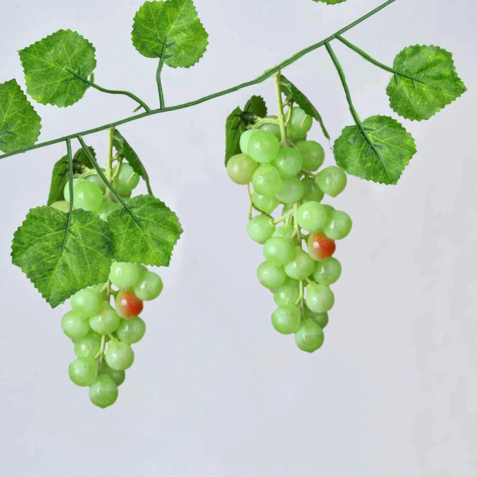 Uva Artificiale Grappoli 3 Pezzi Decorativi, Uva Nera per Decorazione Vino