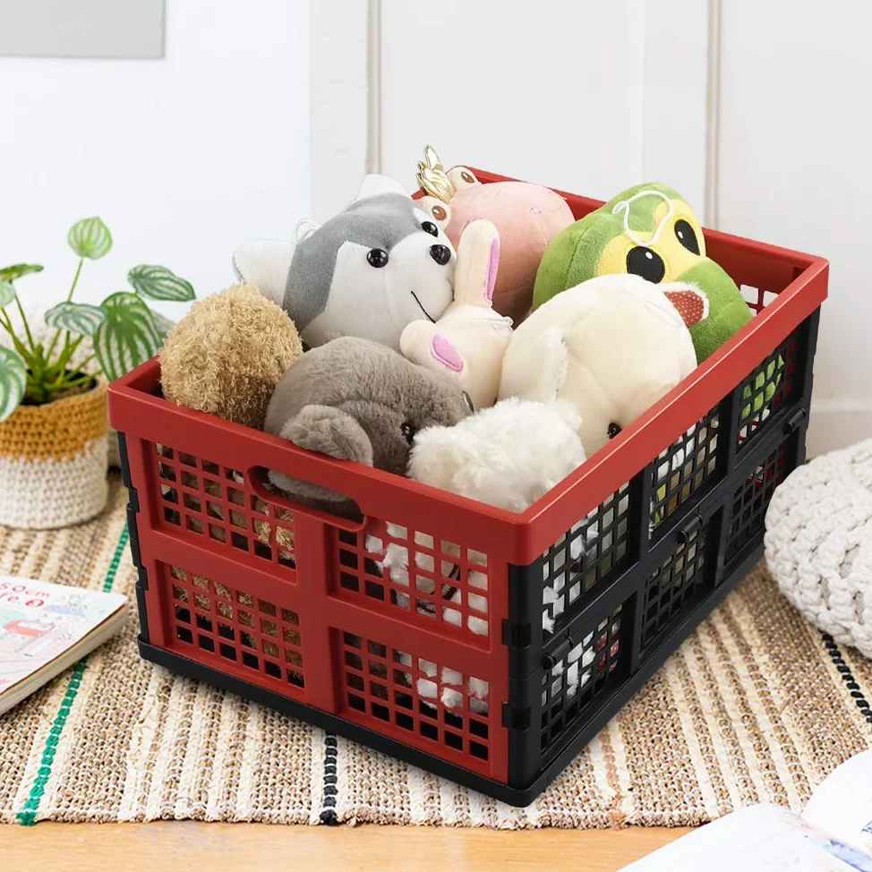 Hespapa Cassette Pieghevoli In Plastica, 35 L, 2 Confezioni