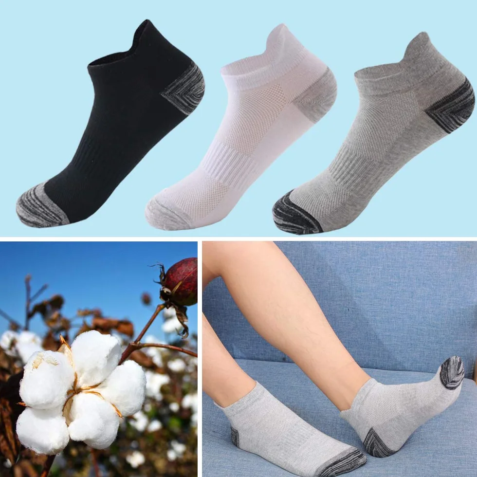 BUDERMMY Calzini Uomo 12 Paia Calze Sportivi rinforzati tallone punta Cotone Traspirante