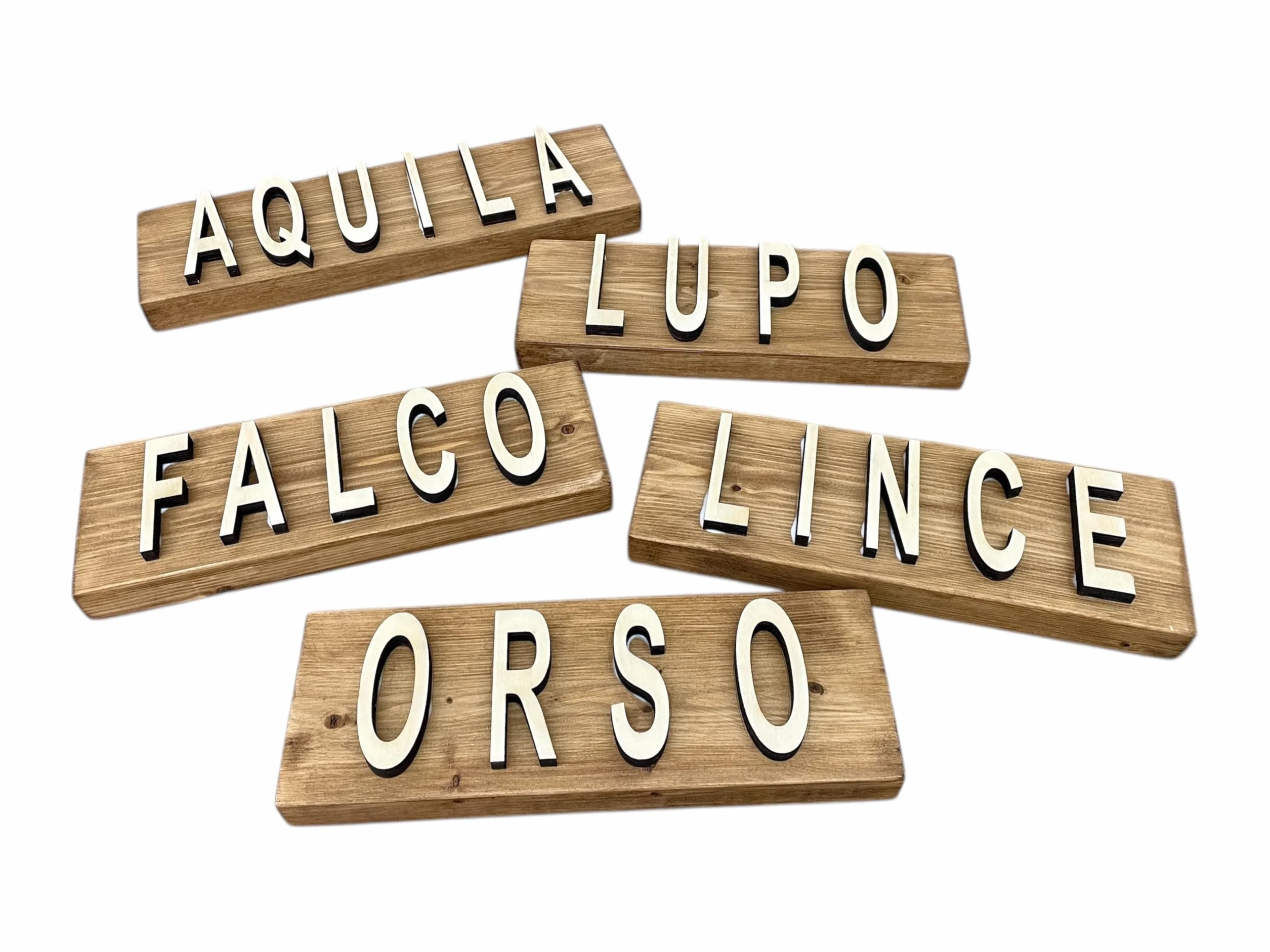 Insegna in legno personalizzata