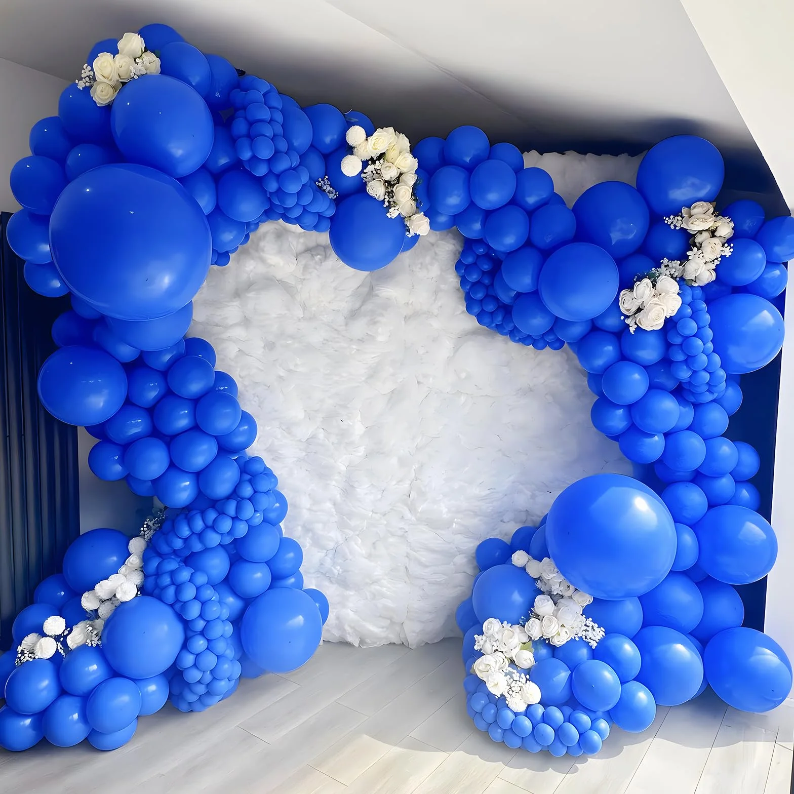 Unisun Palloncini Blu, 50 Pezzi 12 Pollici Palloncini Blu Scuro per Uomo Ragazzi Festa Compleanno Baby Shower Matrimonio Festa Nazionale Laurea Anniversario Decorazioni