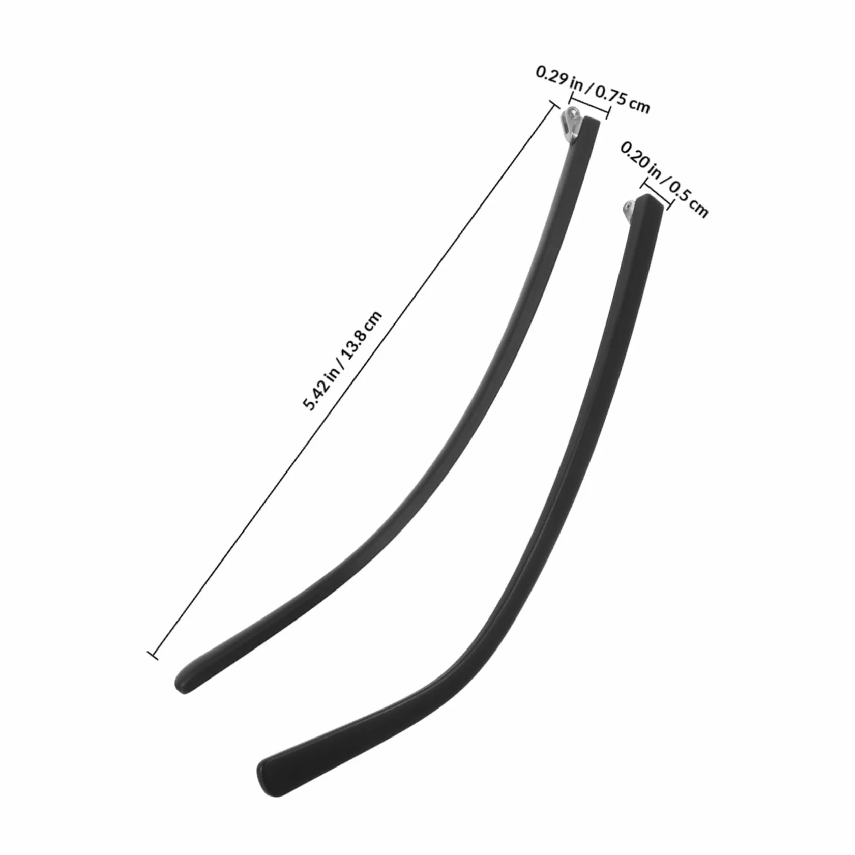 Stanghetta di Ricambio per Occhiali TR90 5mm Gambe Opache Doppio Dente