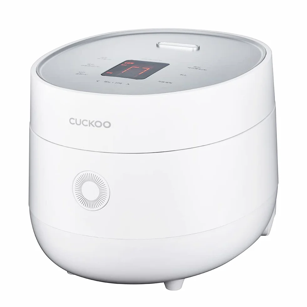 CUCKOO CR-0675F | 6 tazze (non bollite) cuoci riso | 13 opzioni di menu: quinoa, farina d'avena, riso integrale e altro ancora, touchscreen, pentola interna antiaderente | bianco