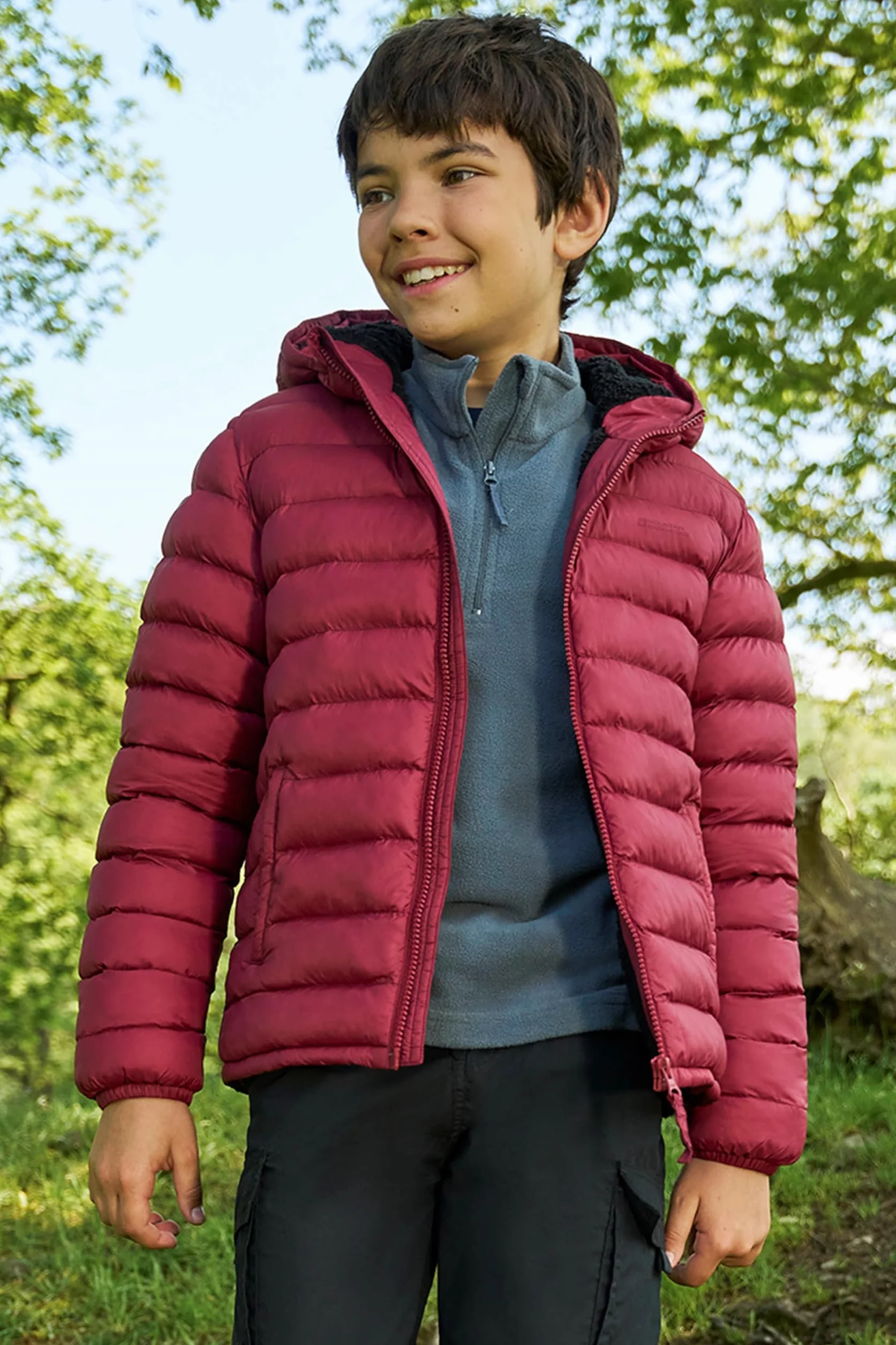 Mountain Warehouse Seasons, Giacca Imbottita per Bambini Foderata in Pelliccia - Giaccone Leggero, Caldo e Idrorepellente, Unisex - per l'inverno