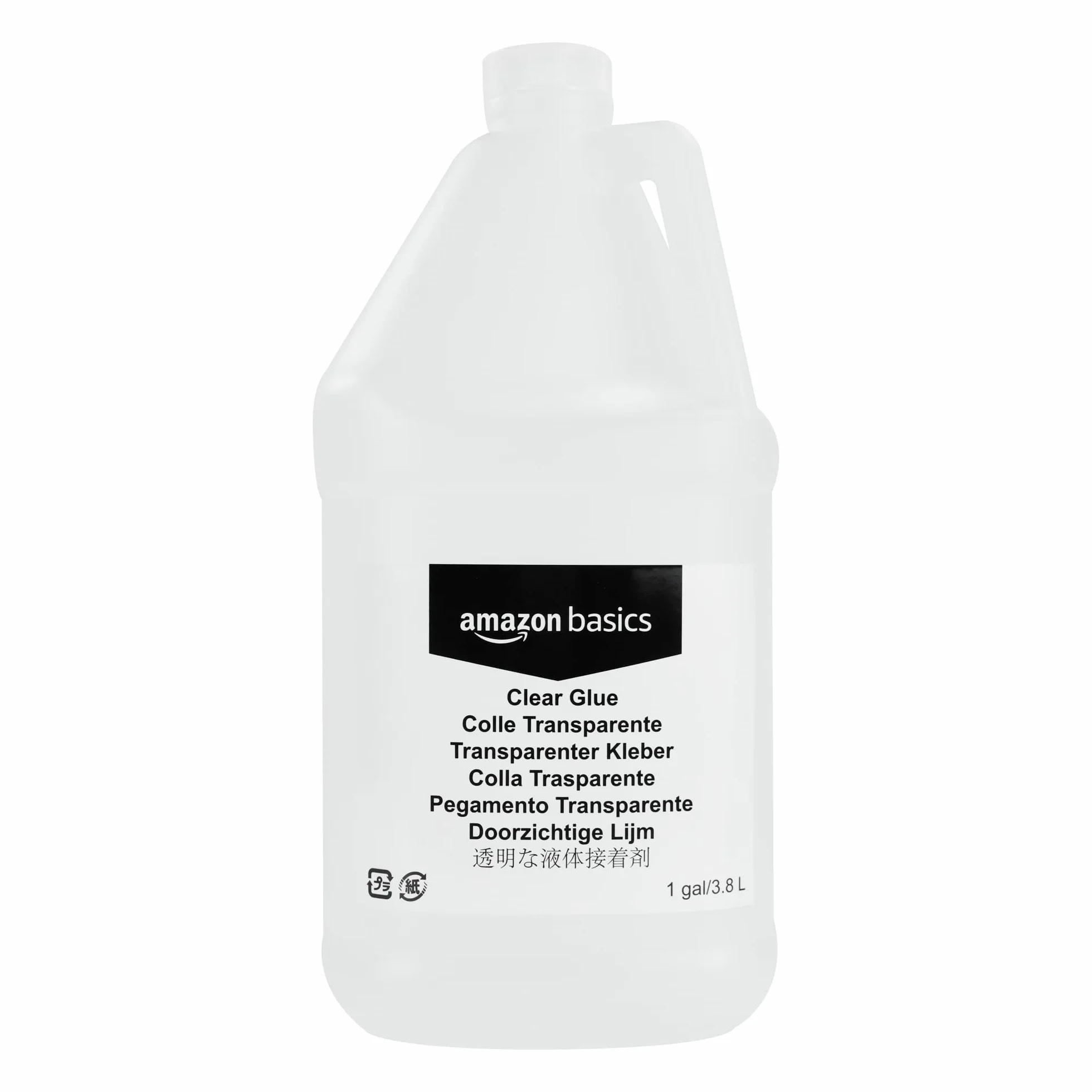 Amazon Basics Colla liquida trasparente, lavabile, multifunzionale, ideale per produrre melma, contenitore da 3,79 litri, confezione singola