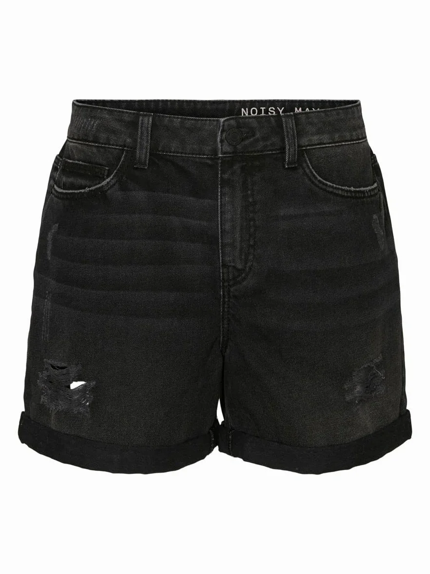 NOISY MAY Smiley Destroy Shorts Donna Shorts Nero