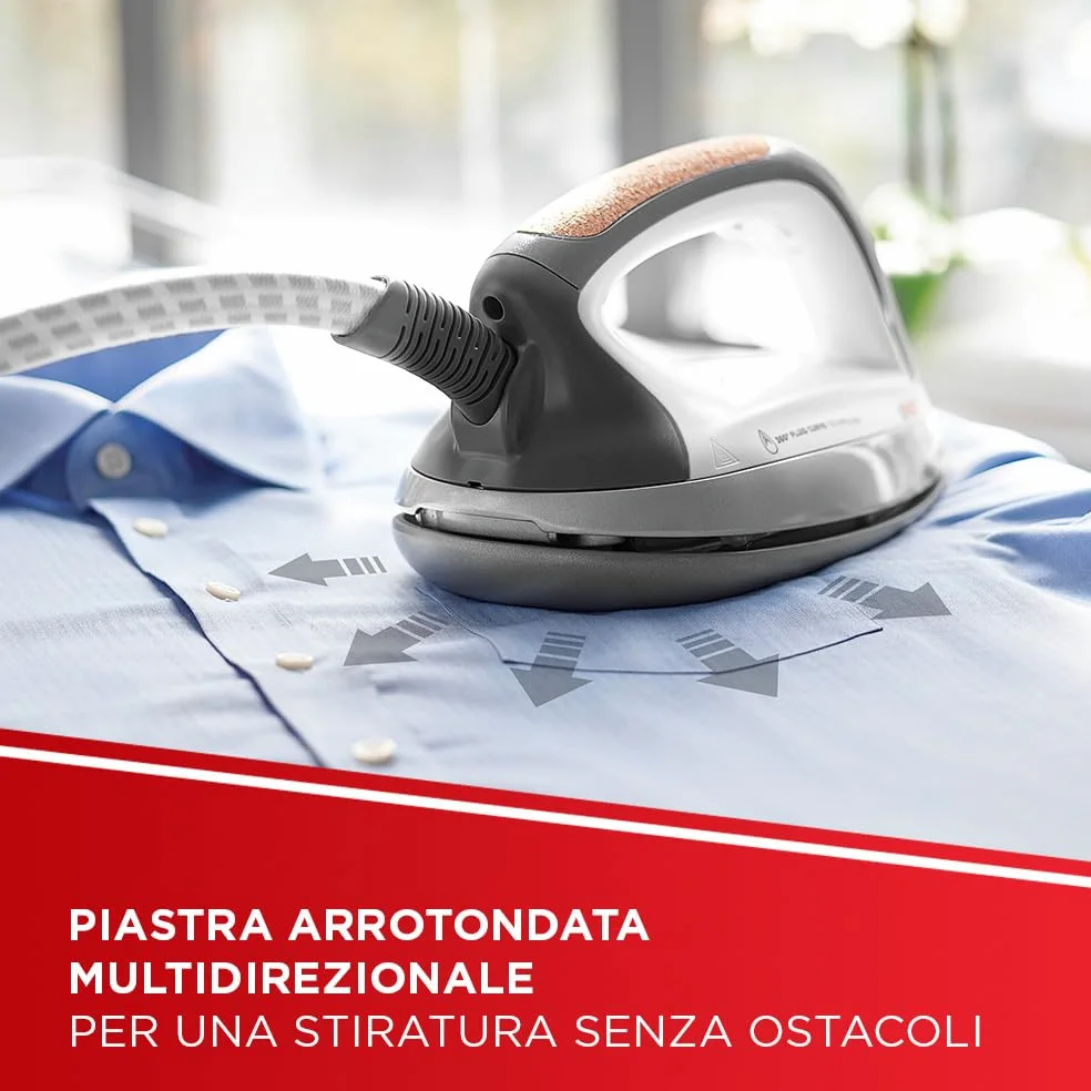 Polti Vaporella Next VN18.30, Ferro da Stiro a Vapore con Caldaia, Pressione fino a 6 Bar, Potenza 2200 W, Funzione Eco e Turbo, Autonomia Illimitata, Steam Pulse 350 g, Grigio e Rosso