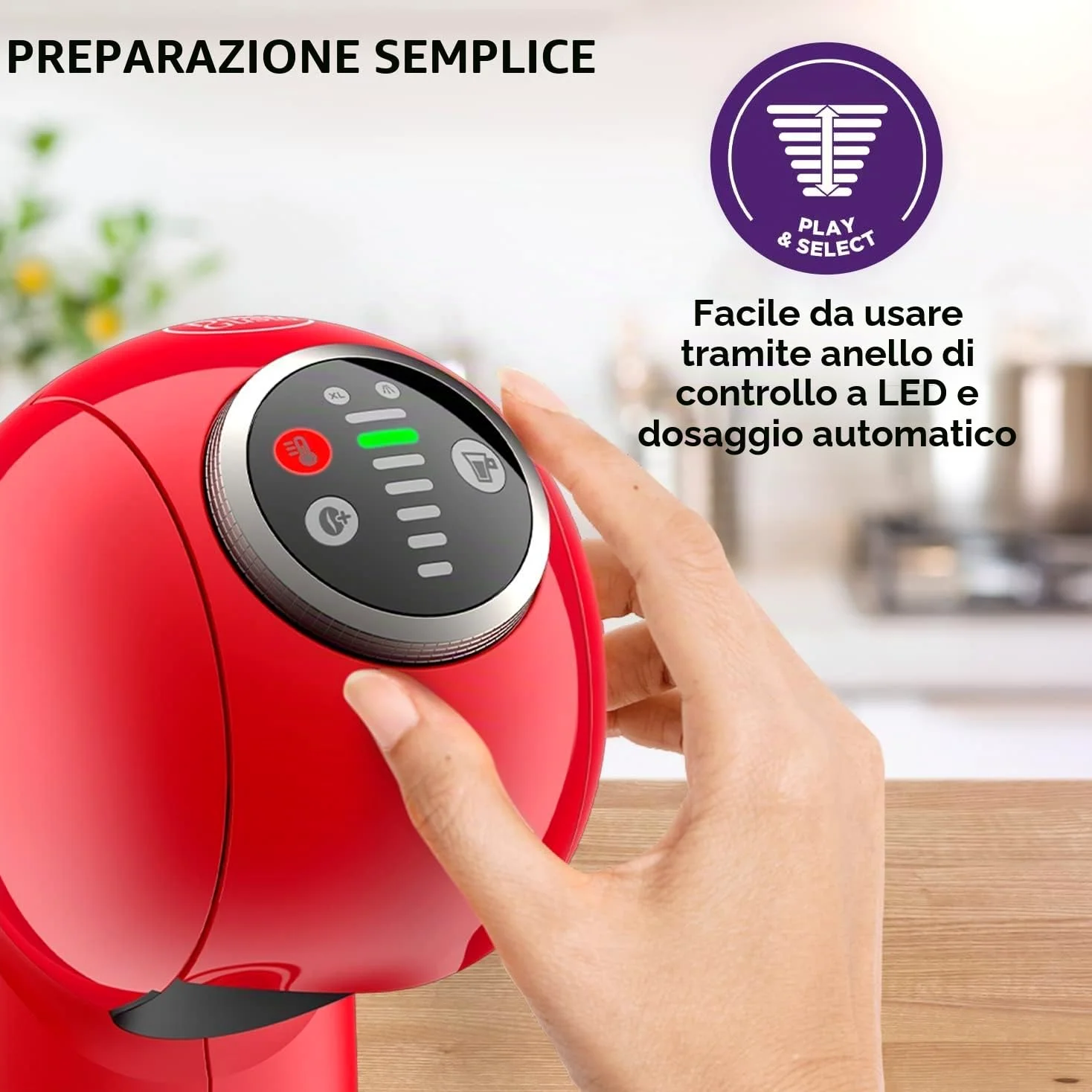 Krups Genio S Plus - Macchina da caffè per caffè espresso Boost, funzione XL KP340510, 0.8 lt
