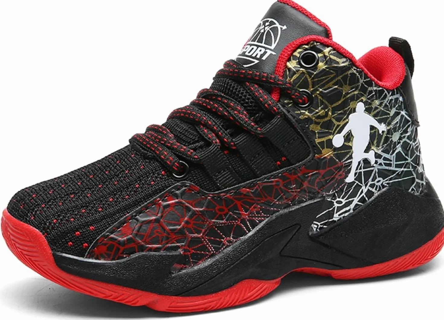 Scarpe da Basket Leggero Antiscivolo Traspirante per Bambini e Ragazzi Sneaker Sportive