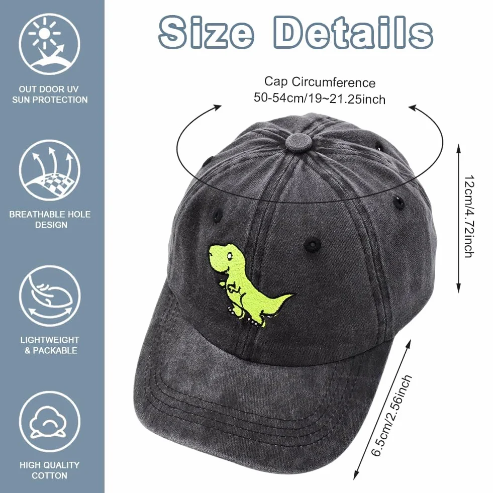 Cappellino Baseball Bambino con Occhiali da Sole Protezione UV Regolabile 2pcs