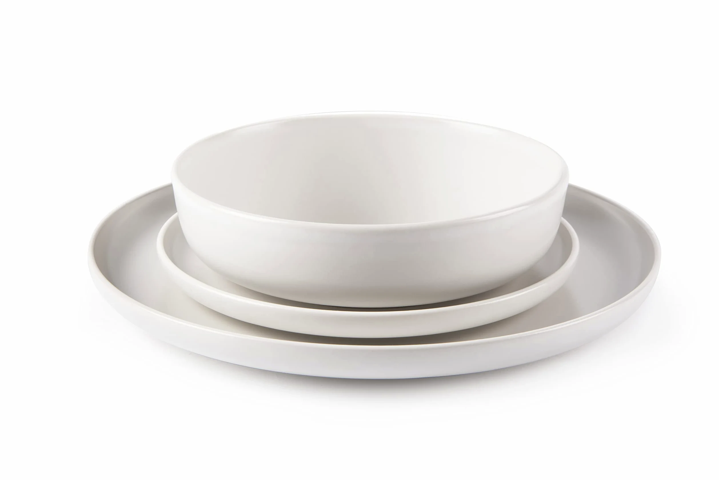 Excelsa "Nordic" Servizio Tavola 12 Pezzi, Ceramica, Bianco