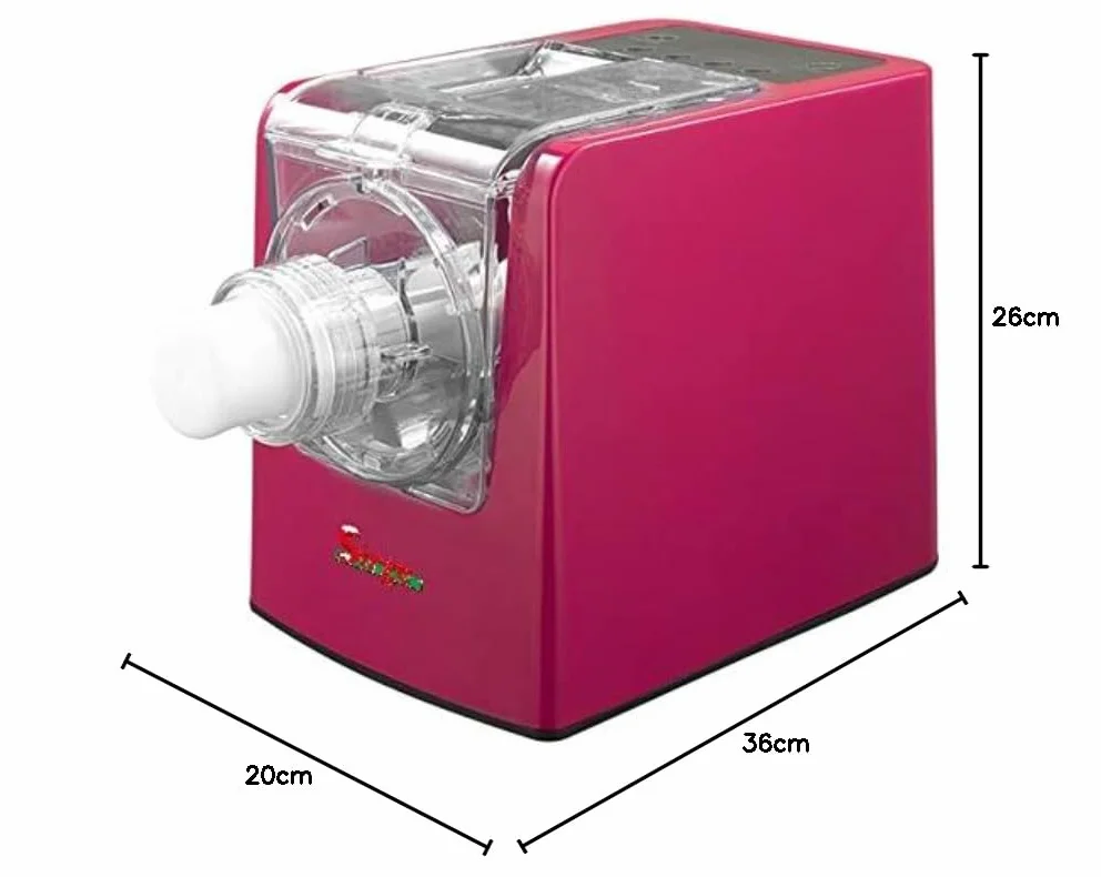 Macchina per Pasta Fresca Automatica 300W 22 Trafile Pasta Maker Spaghetti Penne Tagliatelle