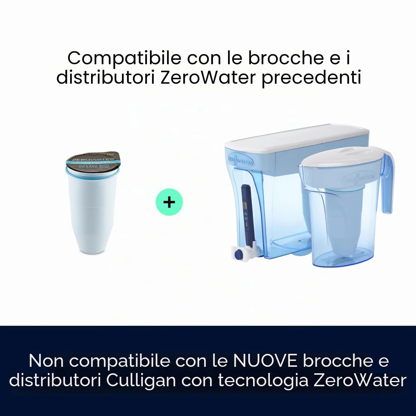 ZeroWater Filtri Caraffa a 5 Fasi NSF, Confezione da 4, Bianco