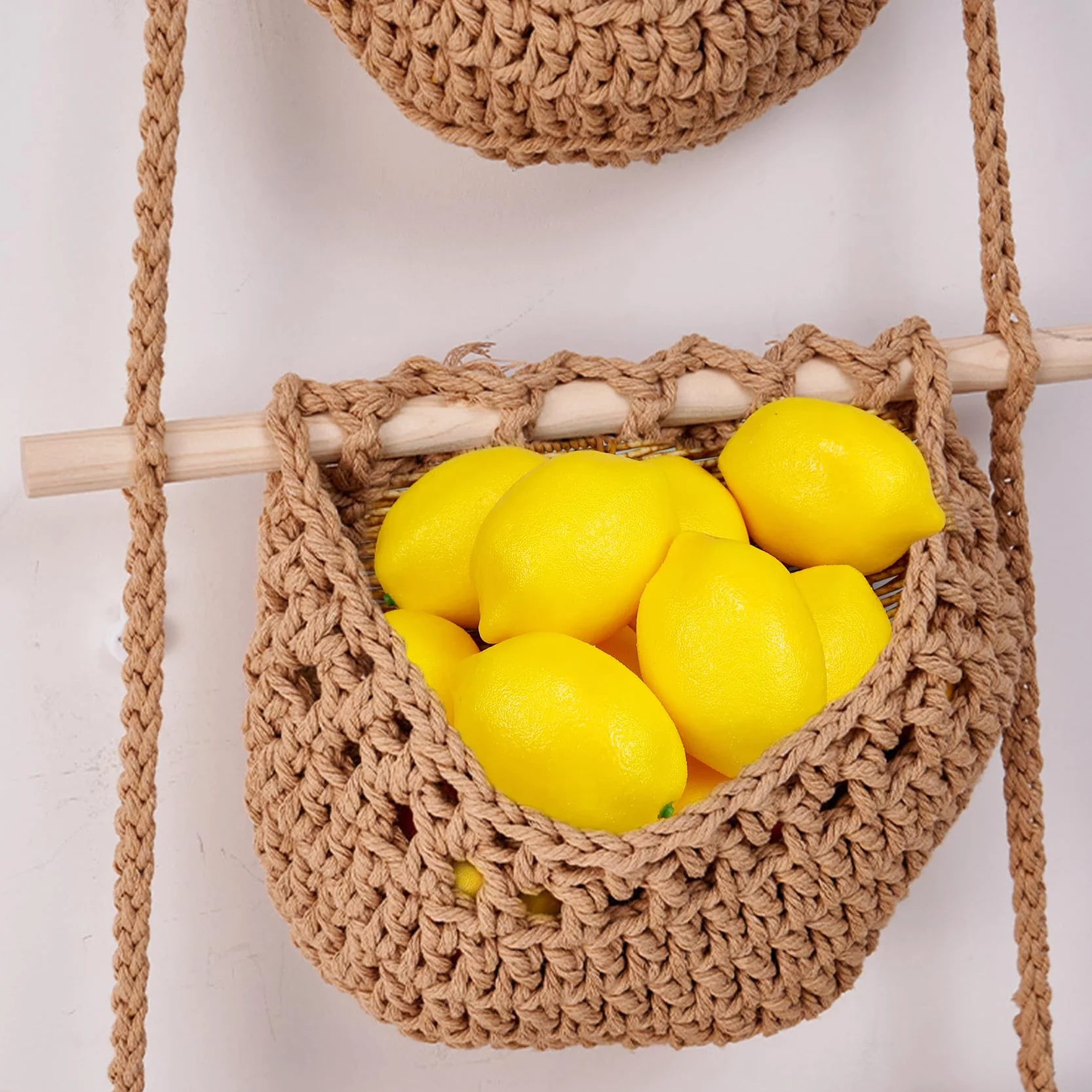 Limoni Artificiali Gialli 2.9" X2, Finti Limoni per Decorazione Casa Festa Cucina Natale
