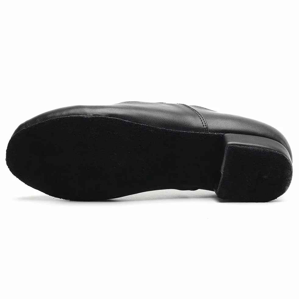 Scarpe da Ballo Latino Americano Uomo Salsa Tango Jazz Tacco Basso
