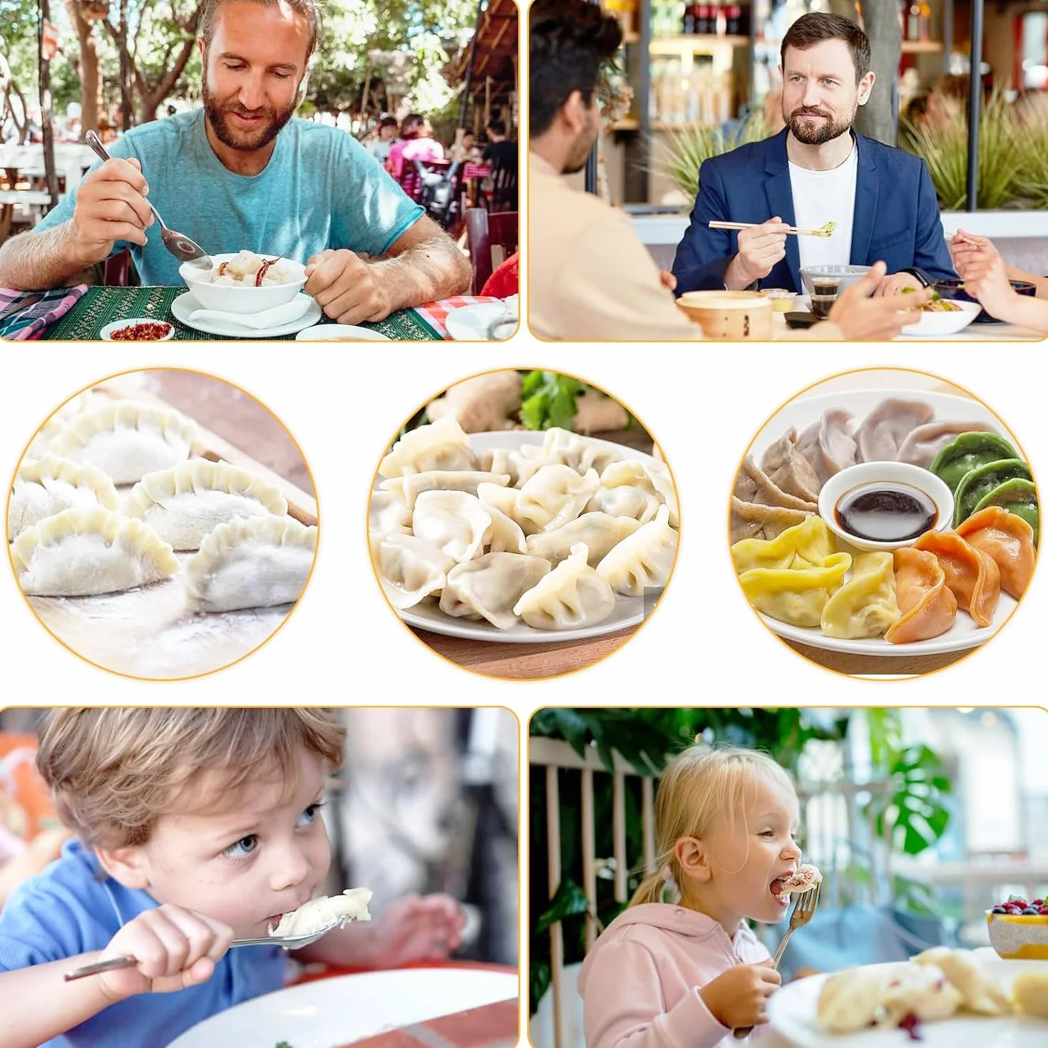 Stampo per Ravioli, Set Acciaio Inossidabile 8 Pezzi, Stampi per Gnocchi