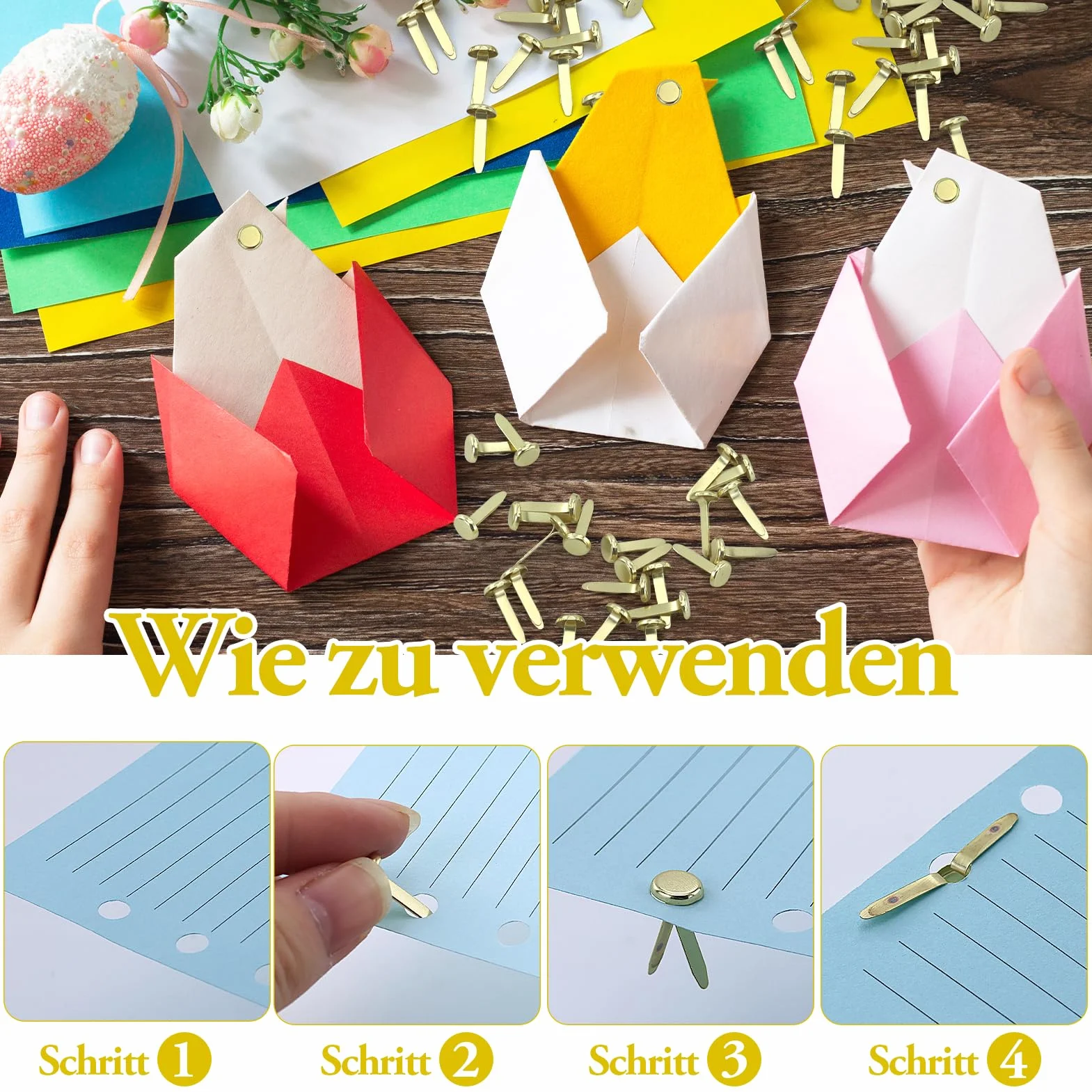 Mini Spille Dorate 220 Pezzi Oro Fermacampioni Piccoli Scrapbooking Forniture Ufficio