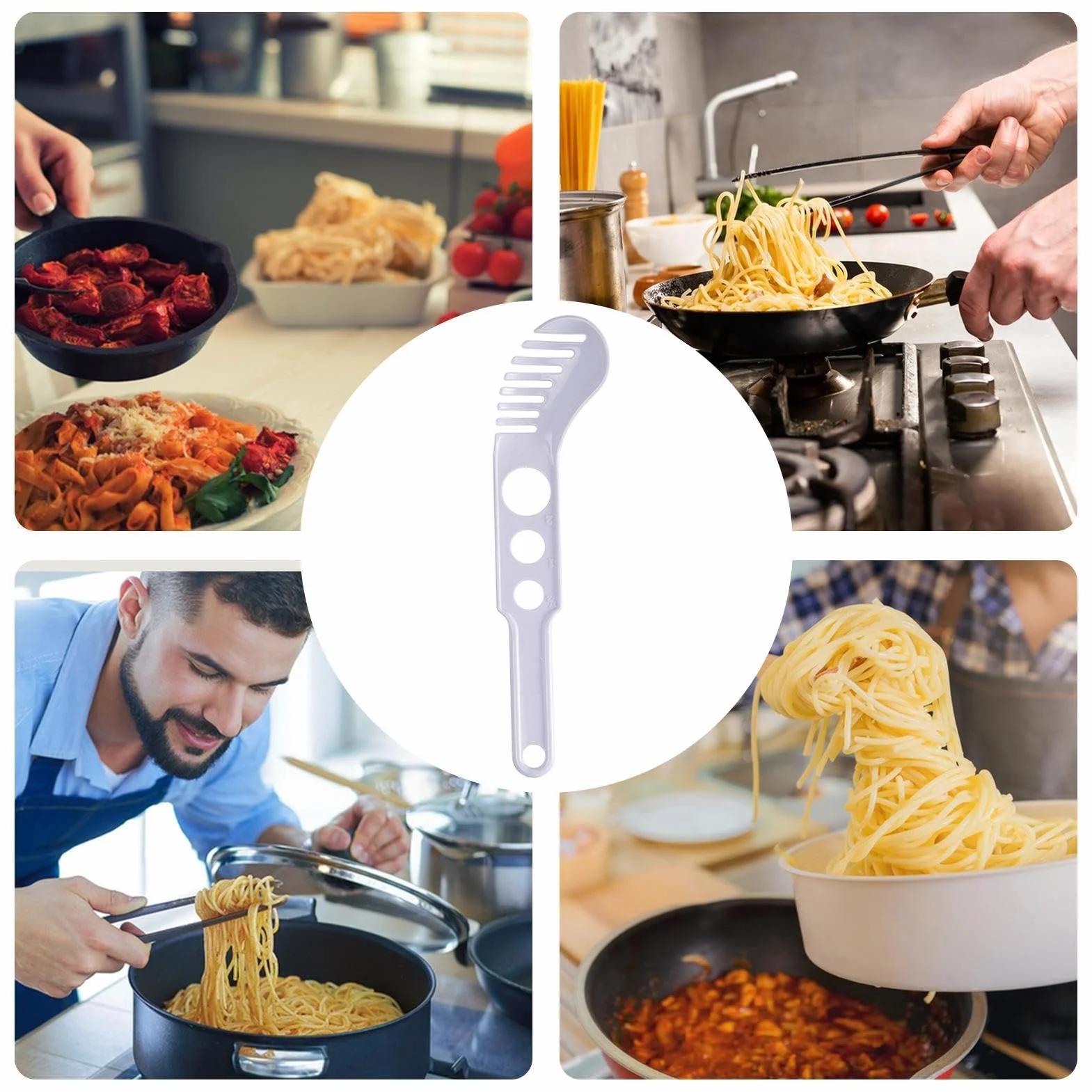 Strumento Per Misurare Gli Spaghetti | Strumento Mestolo Per Pasta Per Il Controllo Delle Porzioni Per Cucinare | Cucchiaio Dosatore Per Spaghetti, Pinza Per Spaghetti Per Pasta, Utensile Da Cucina Pe