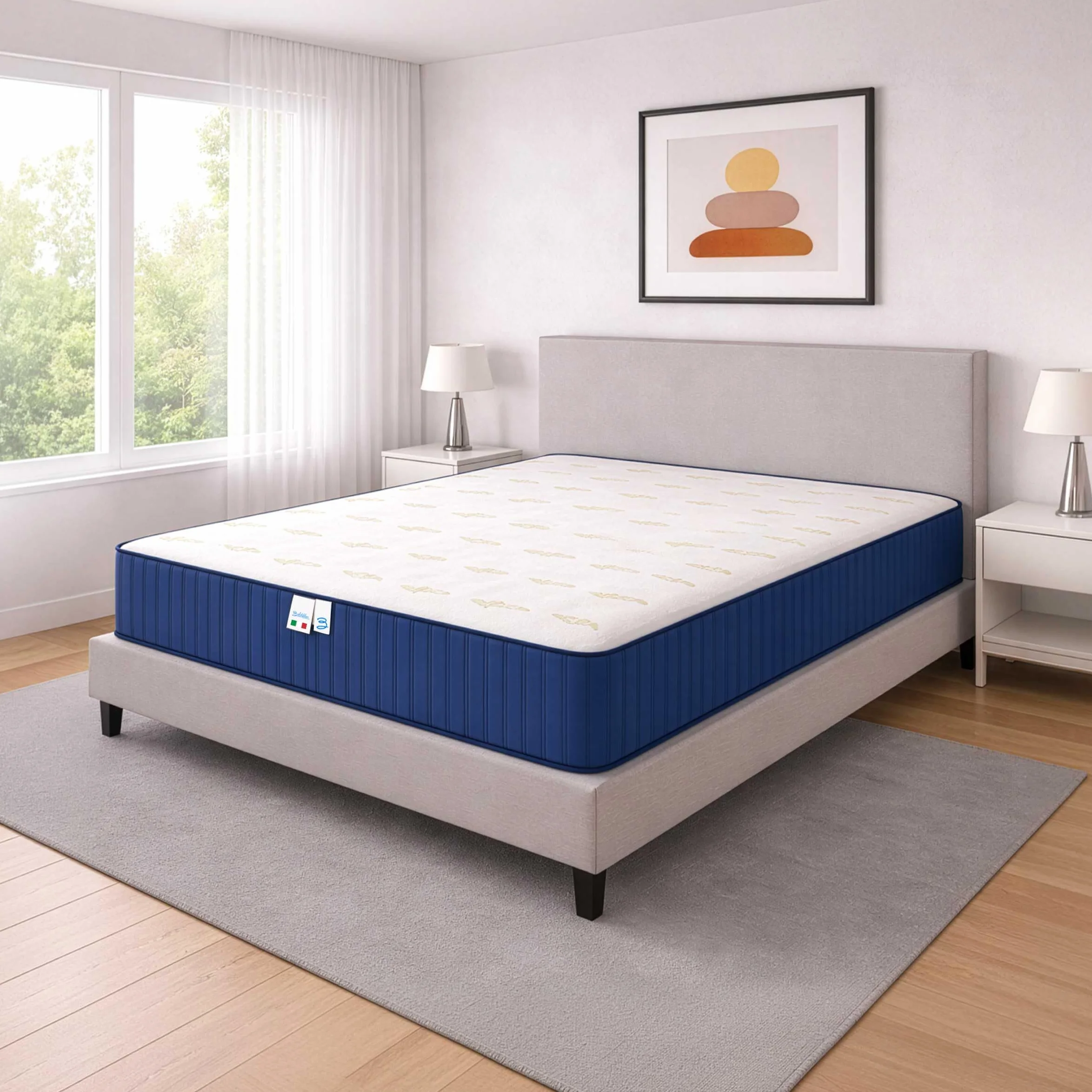 Baldiflex Materasso Memory 20 cm Matrimoniale 160x190 cm RelaxOne Ortopedico Ergonomico Anallergico Antibatterico Made in Italy