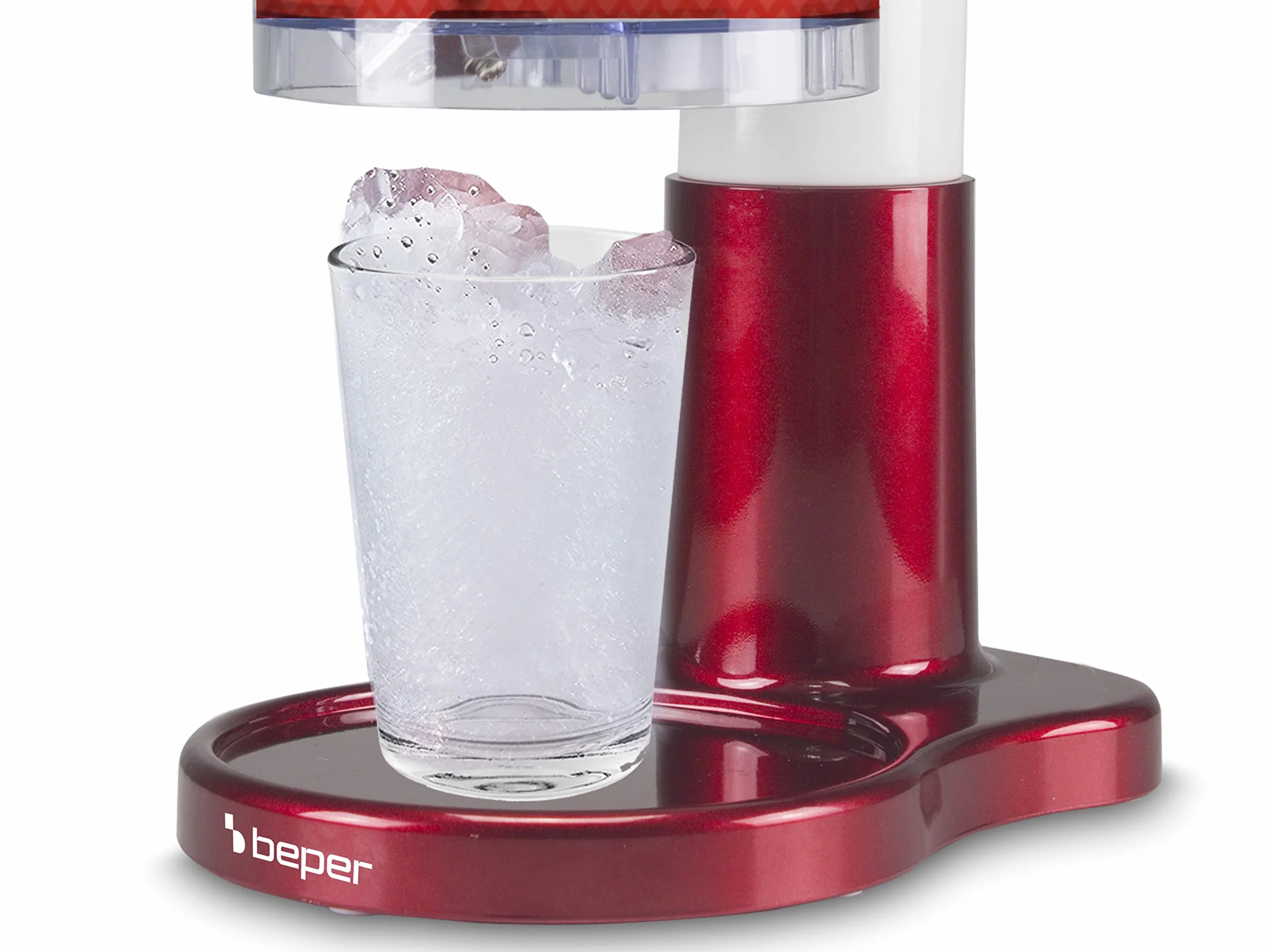 BEPER P102GEL100 Tritaghiaccio Elettrico con Lame in Acciaio Inox - Macchina del ghiaccio Ideale per Granite, Cocktail e Sorbetti
