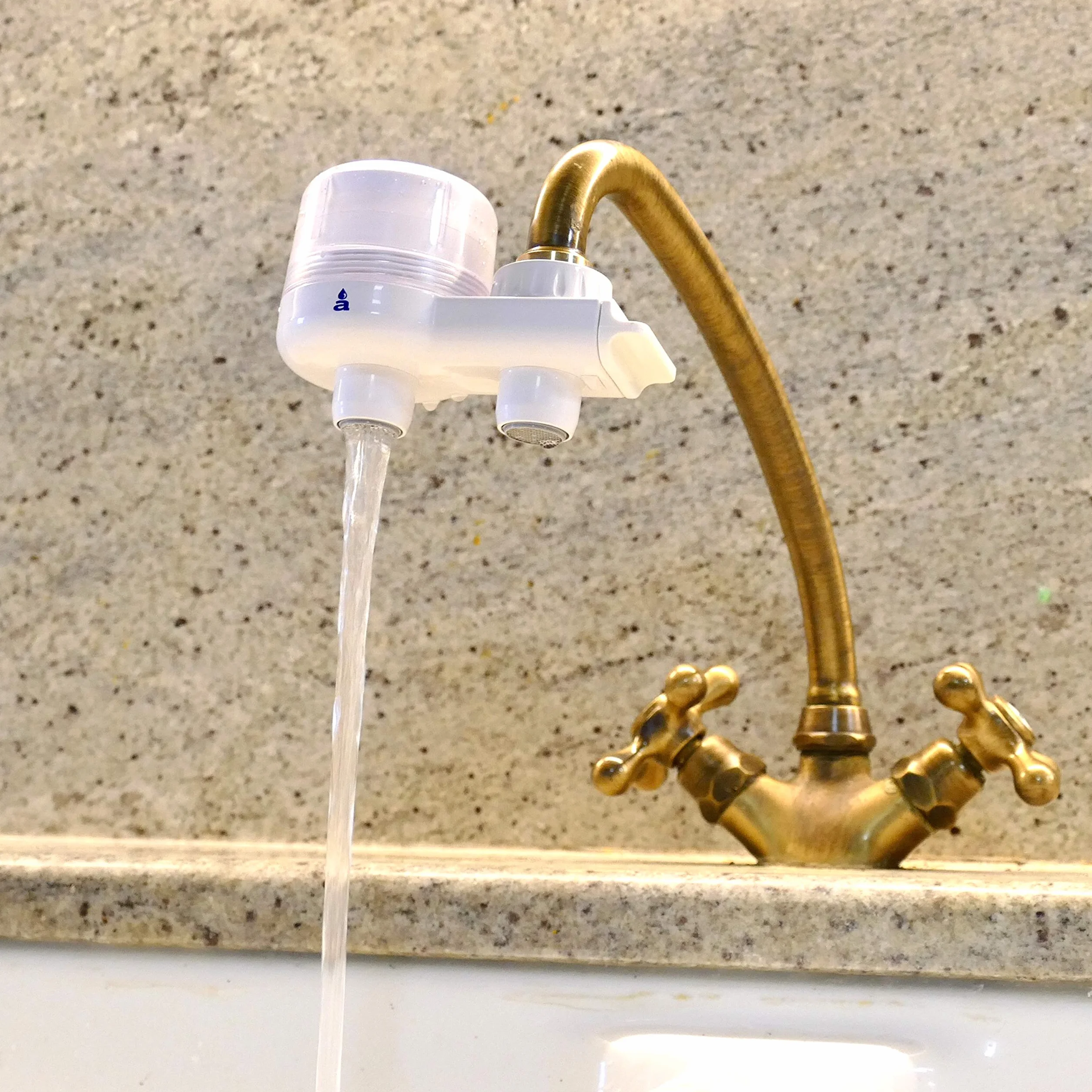 AQUASAN Cartucce Filtro Ricambio Aquacompact Aquagaia Filtro Rubinetto Filtraggio Acqua Depuratore Microfiltrazione Acqua Potabile Sistema Filtrante Multi Stadio